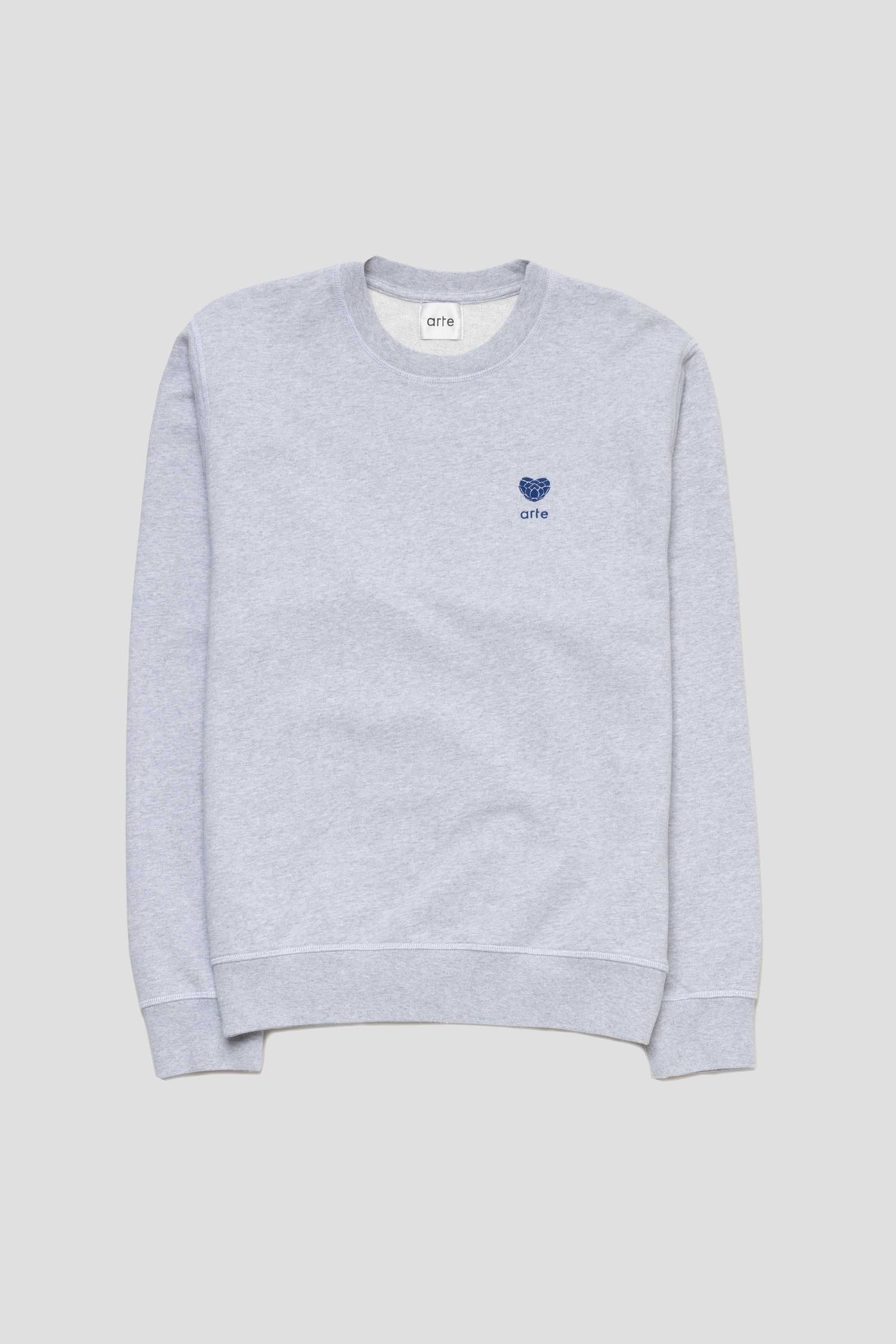 Heart Flower Crewneck Grey