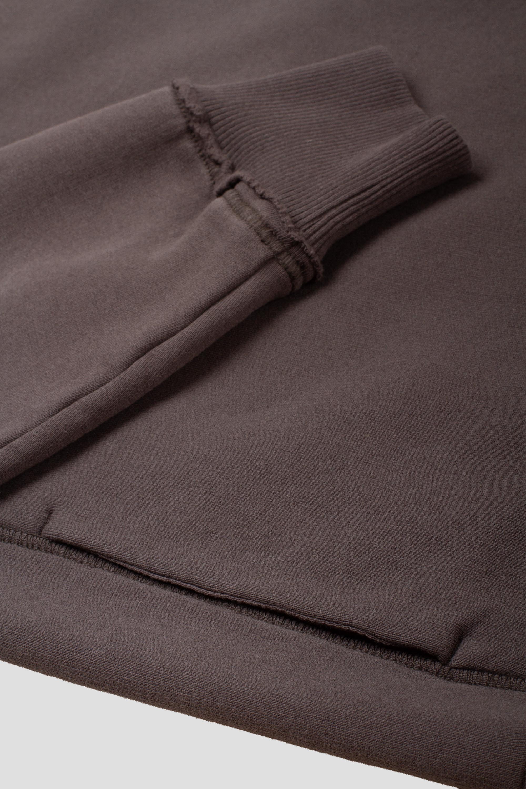 Signature Zip Mock Charcoal
