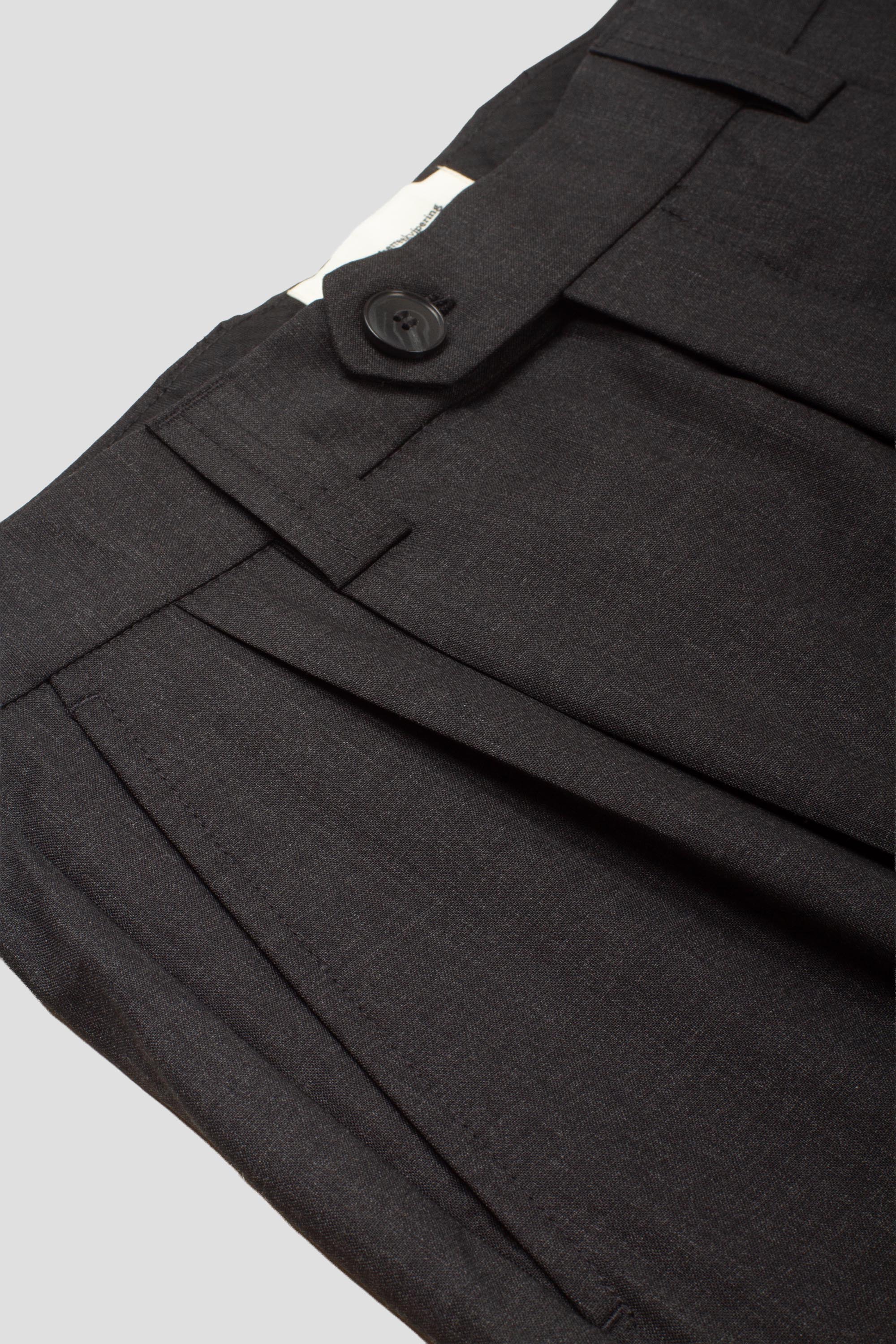 Classic Trousers Dark Grey Wool