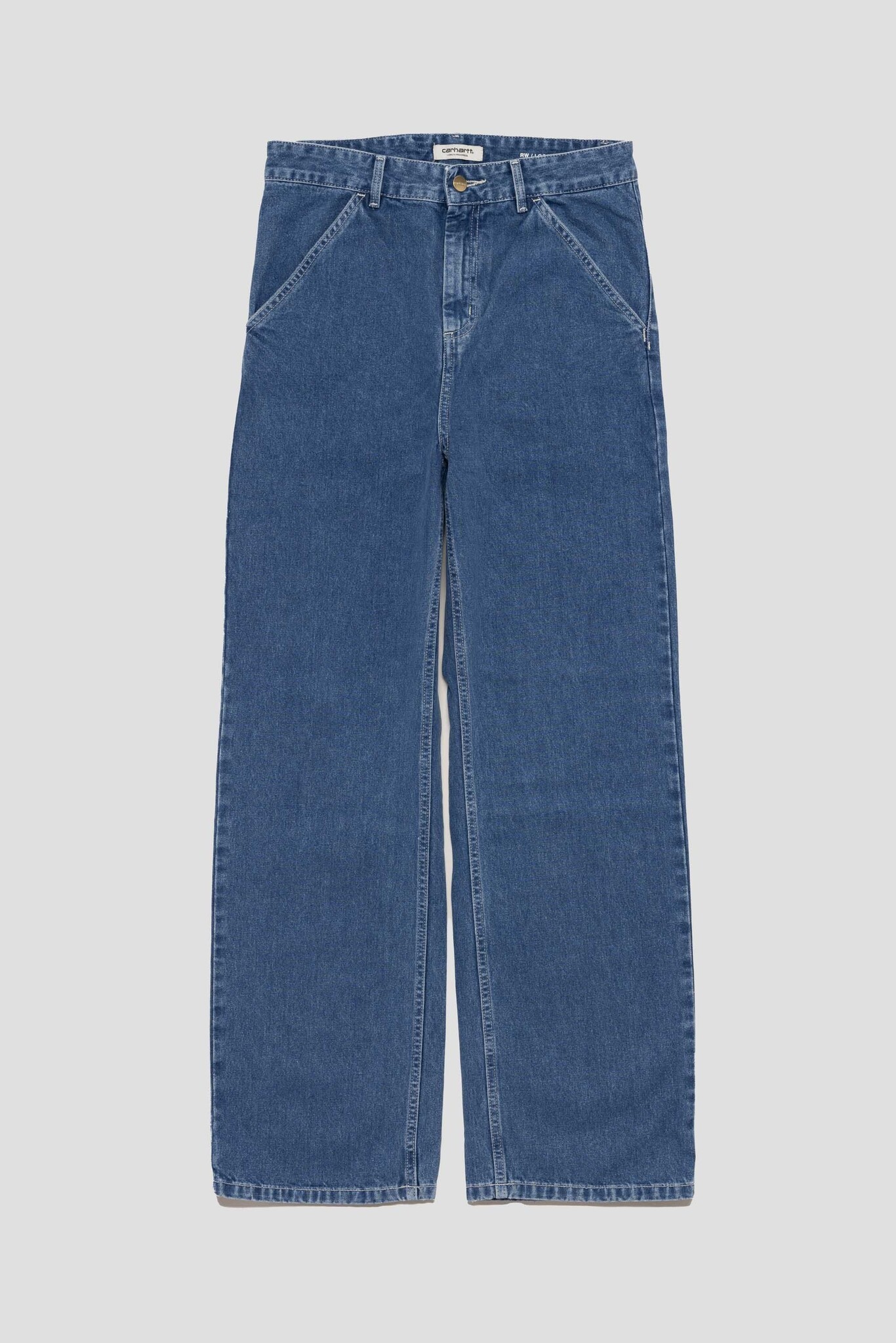 W Simple Pant Blue Stone Washed