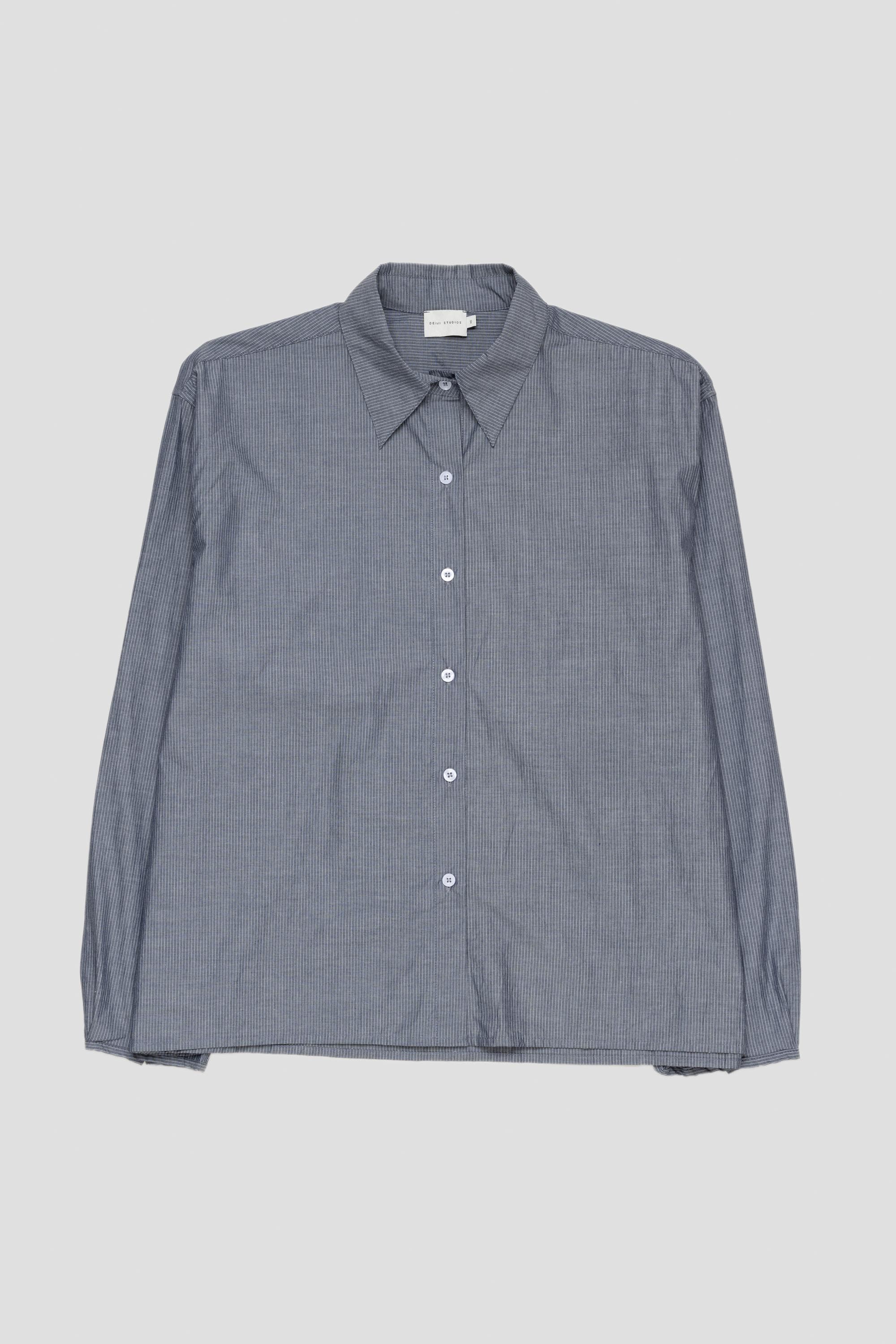 Sash Shirt Blue Pinstripe