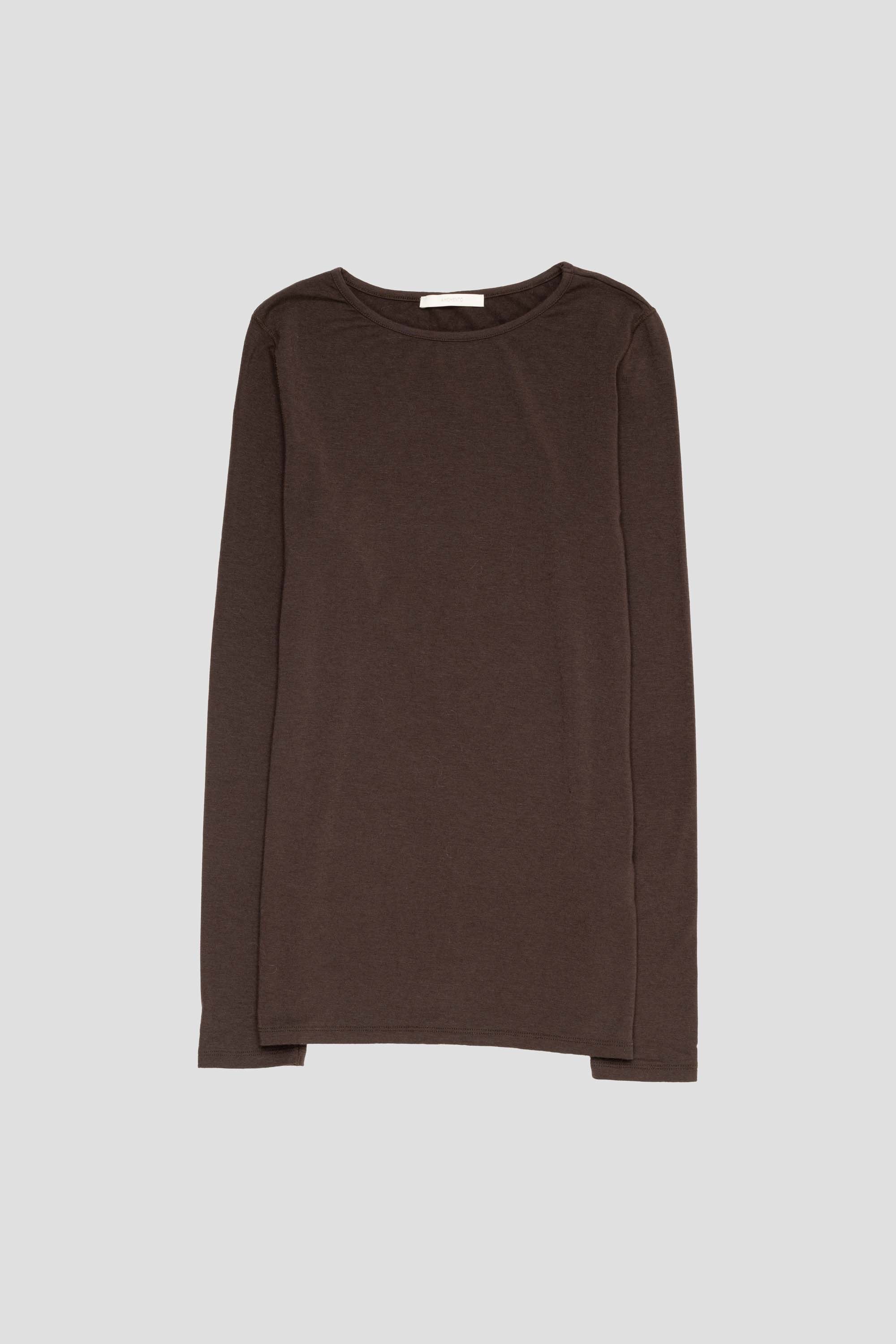 Round T-Shirt Brown