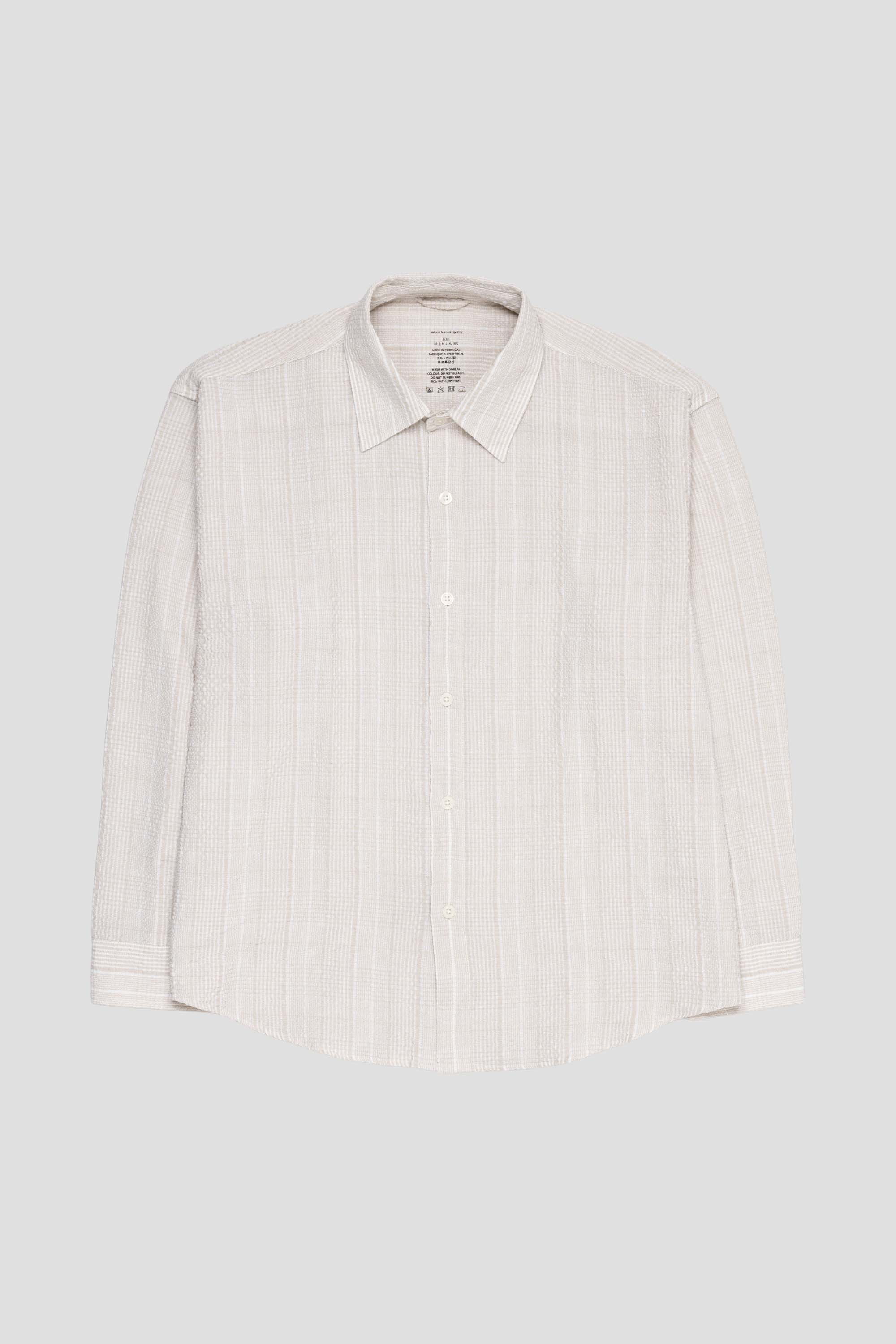 Exact Shirt Dusty Seersucker Check