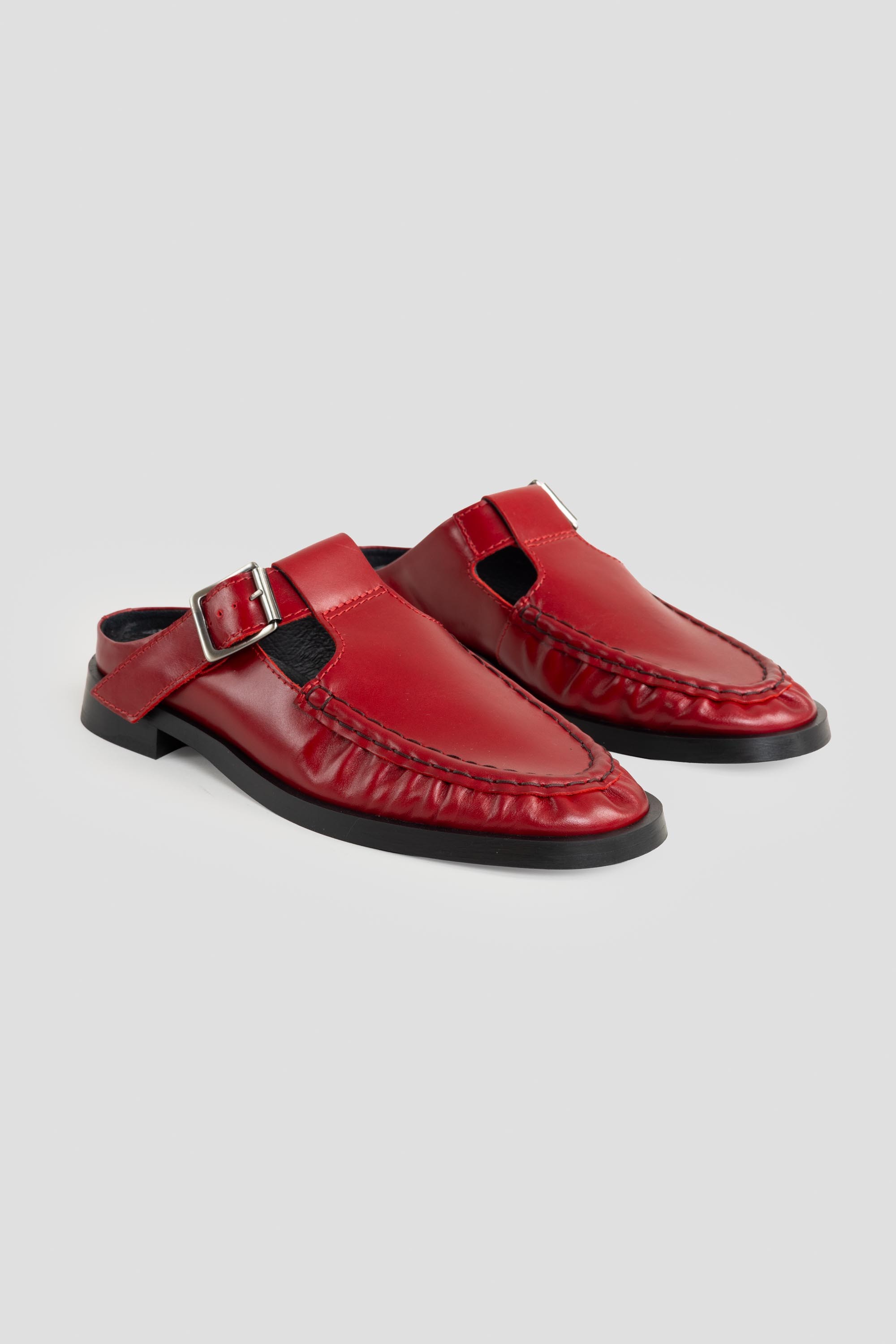 Gianna Mules Dark Red