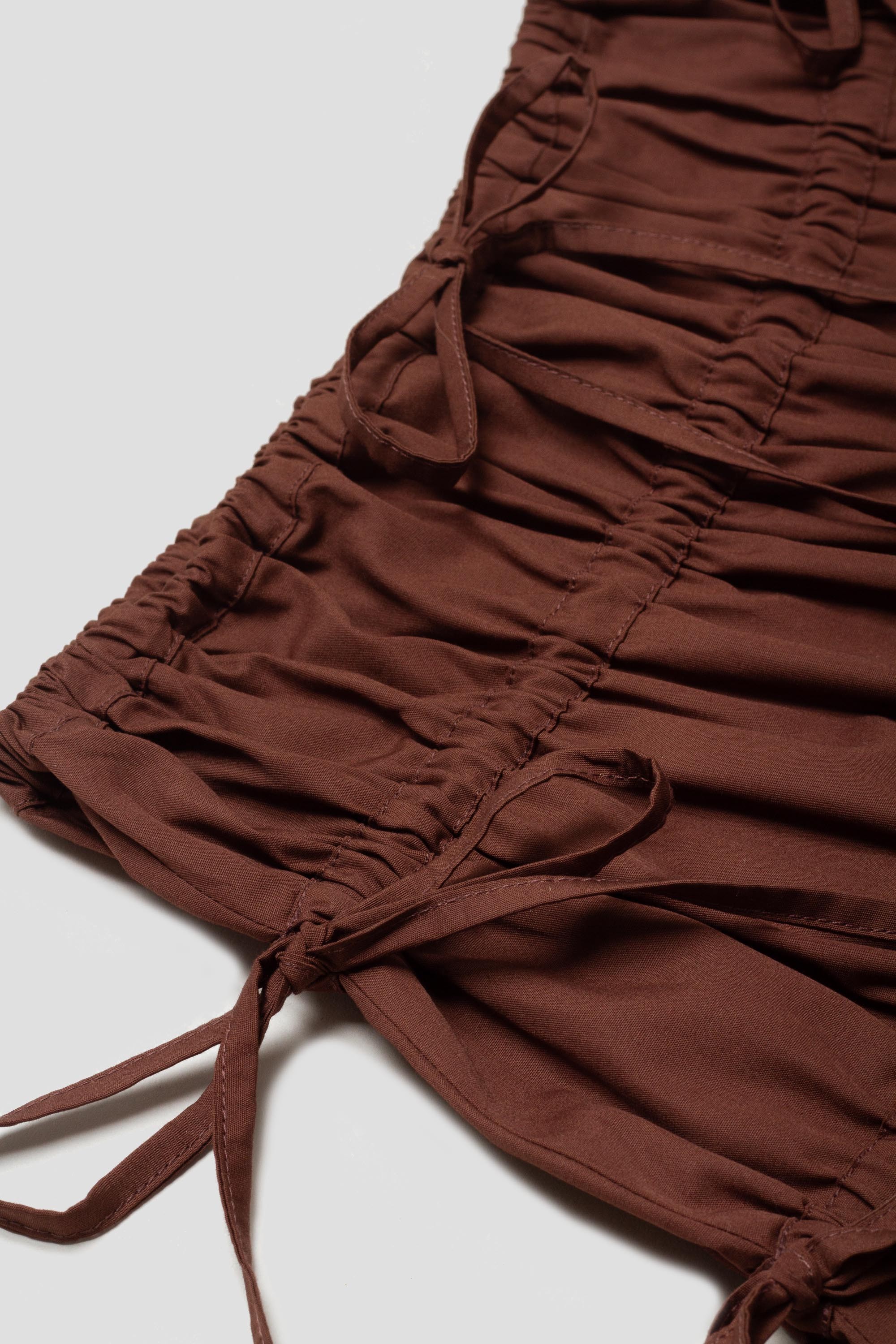 Ruched Skirt Espresso