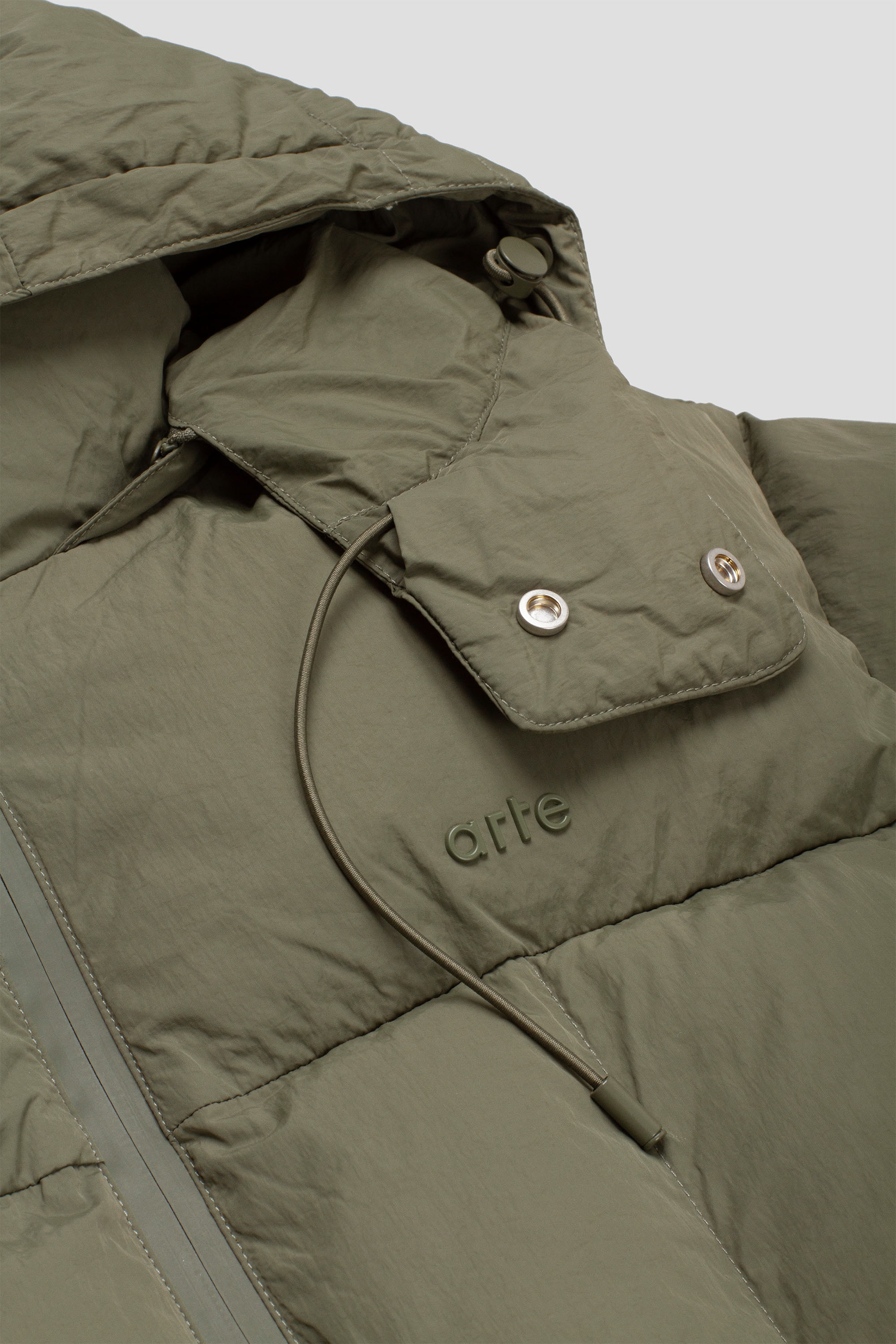 Special Cuts Puffer Jacket Green