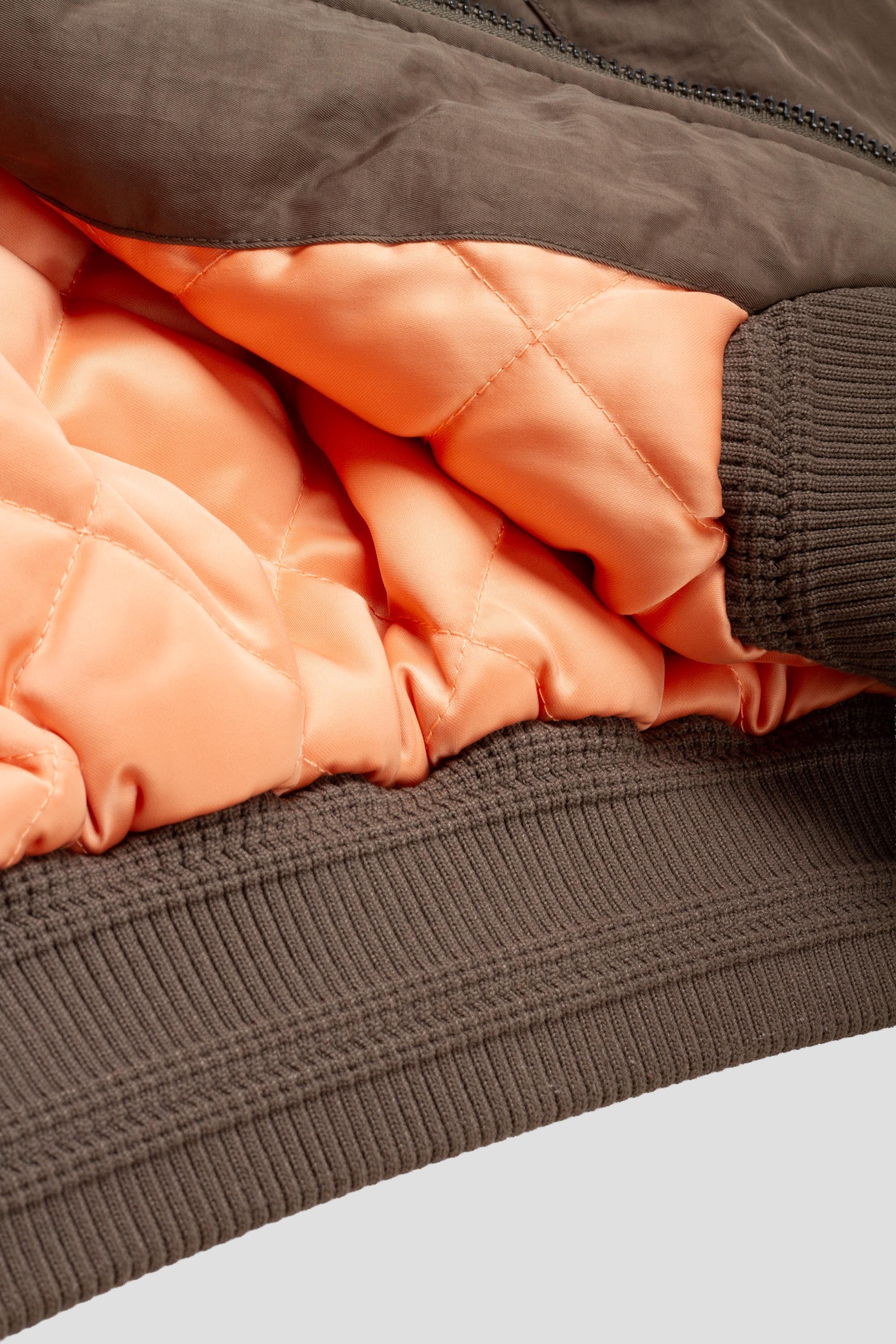 Mohair Collar Bomber Chestnut