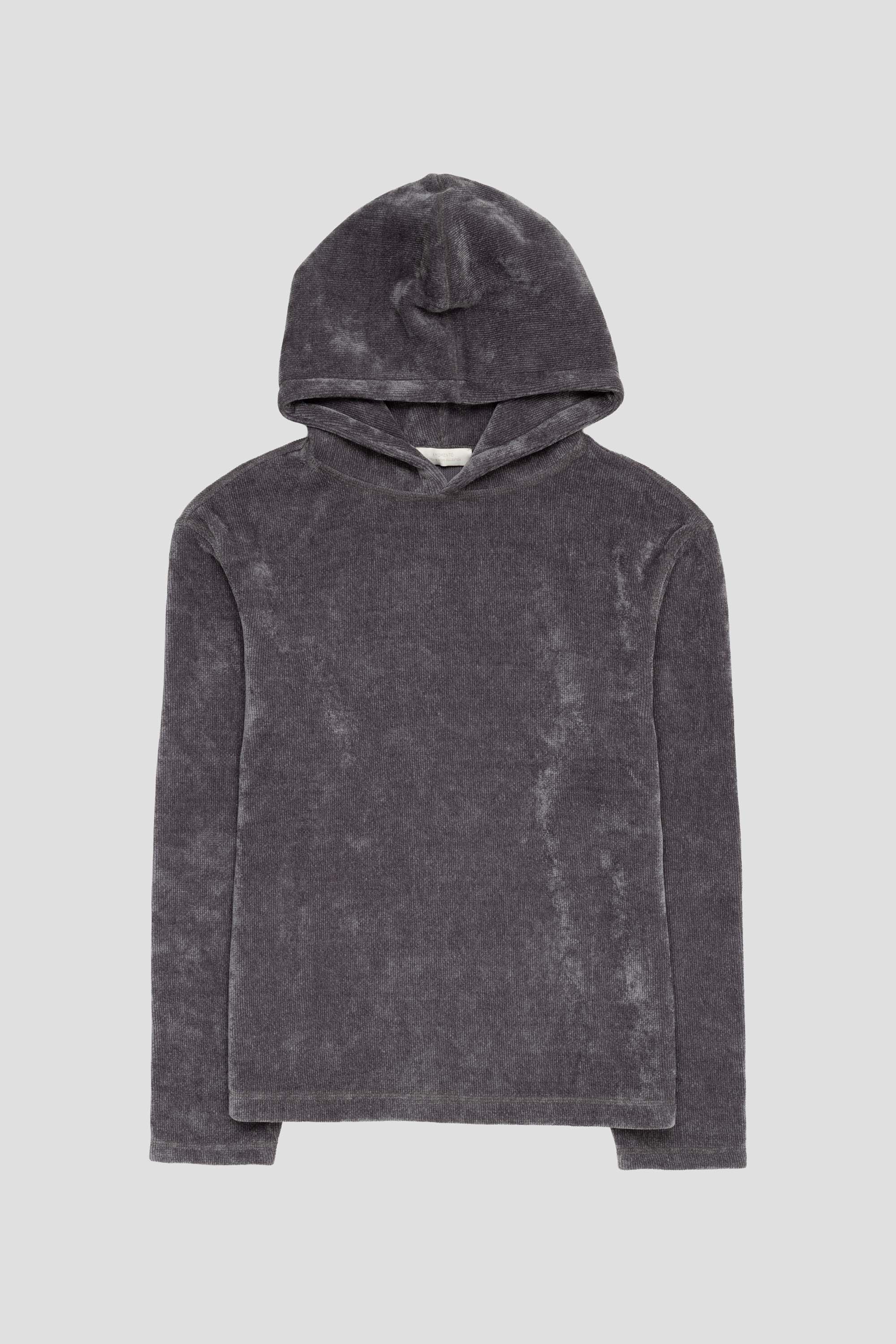 Velvet Reversible Hoodie Grey