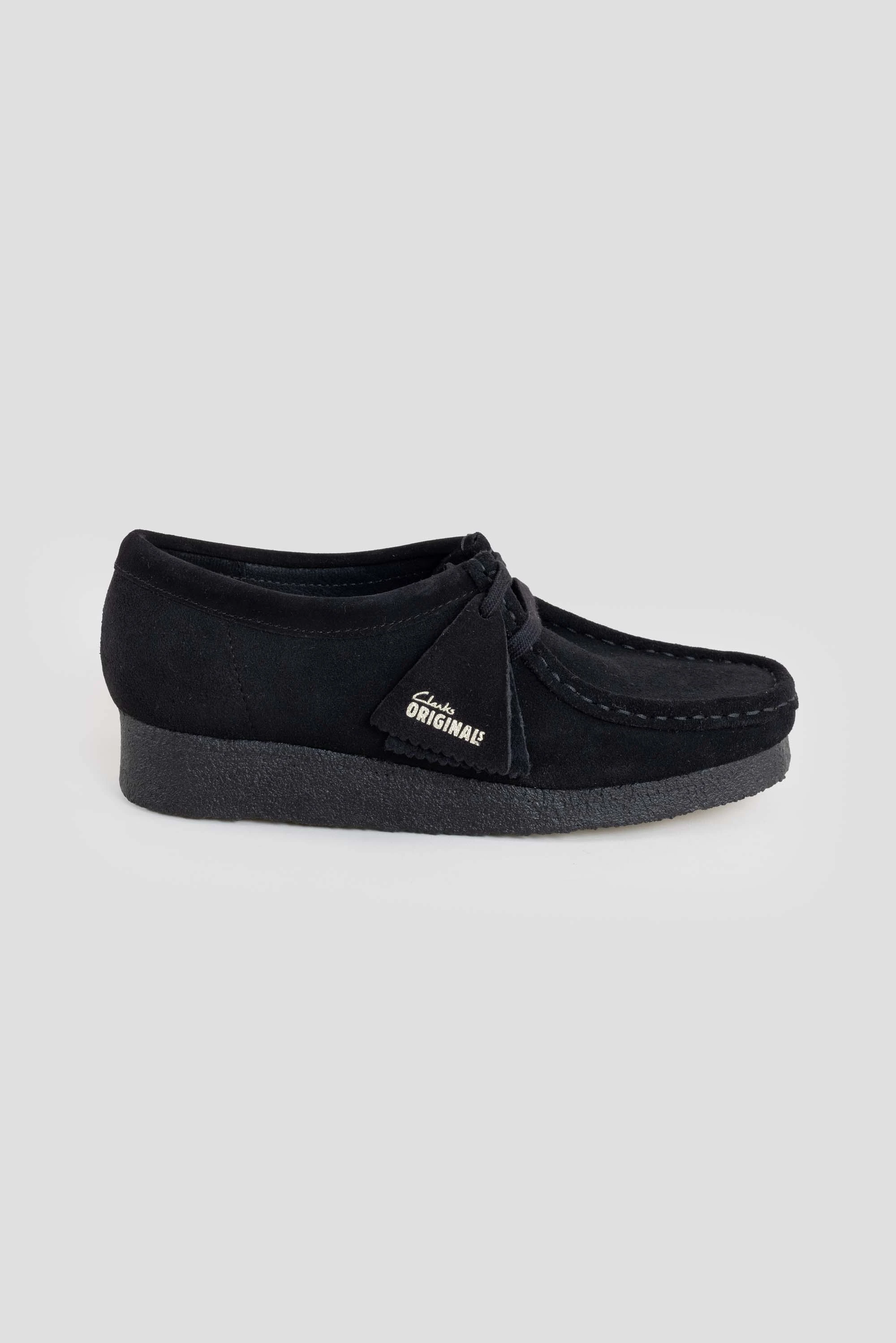 Wallabee Black Suede