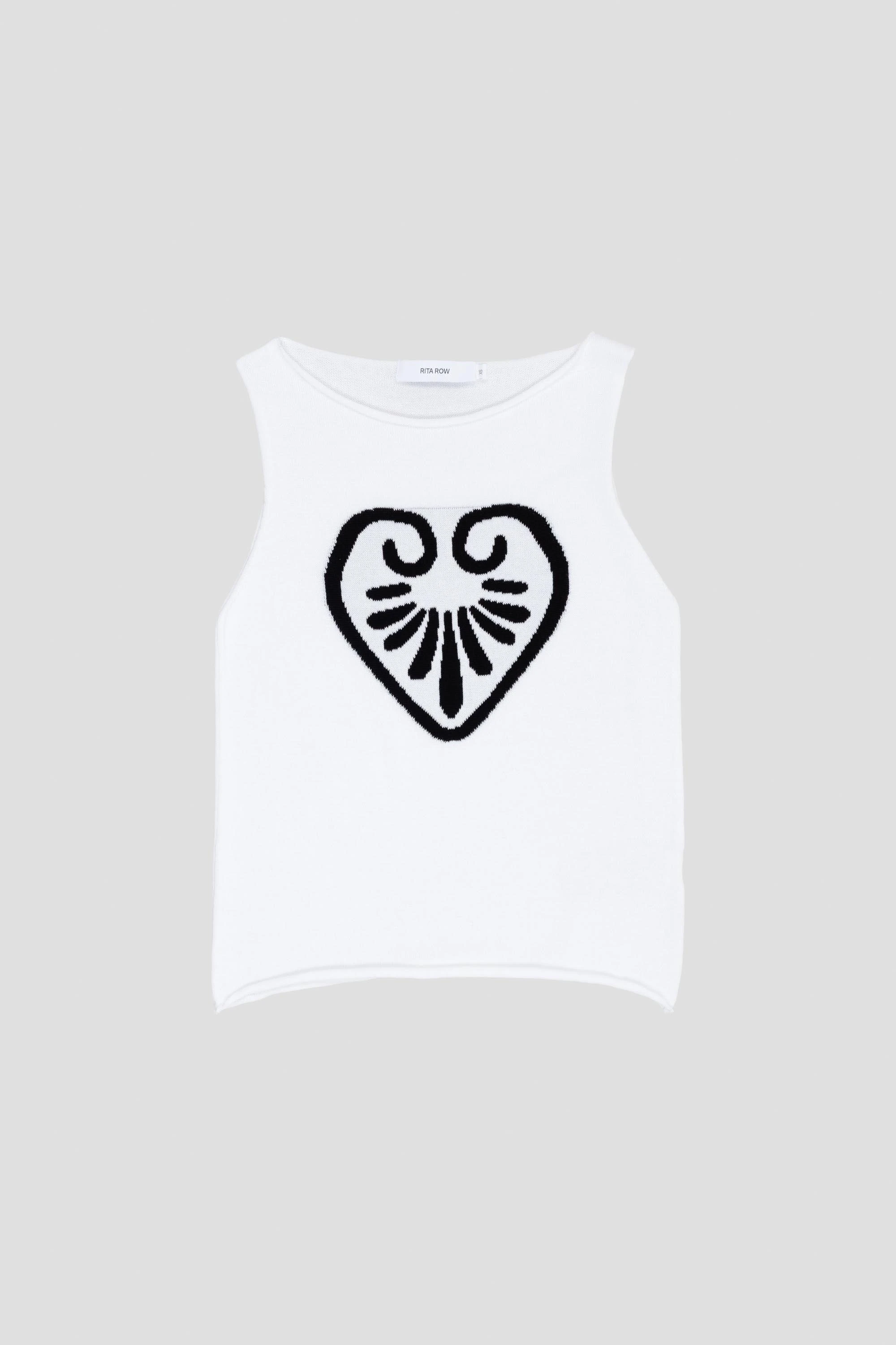 Cuore Top White/Black