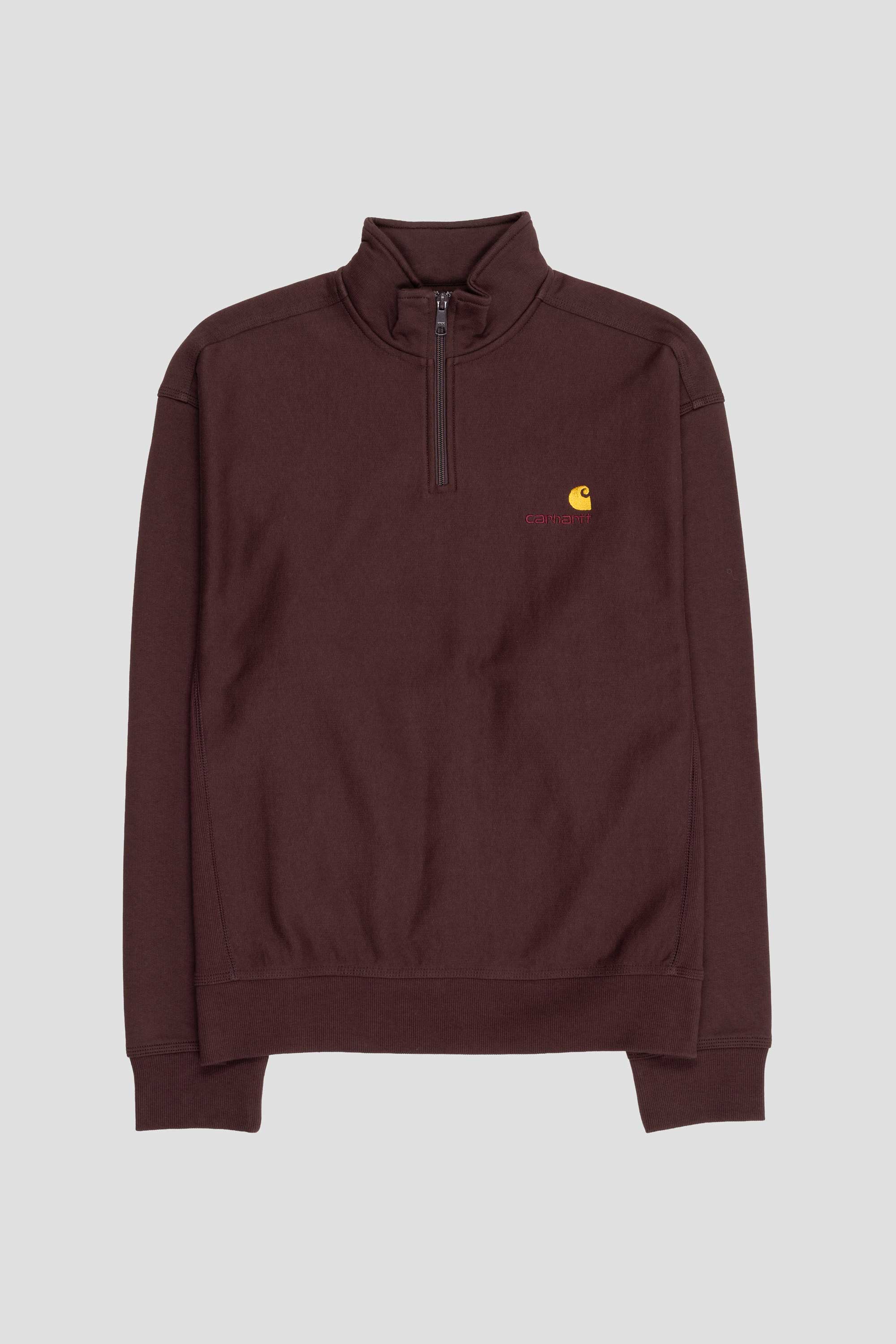 Half Zip American Script Sweat Palisander