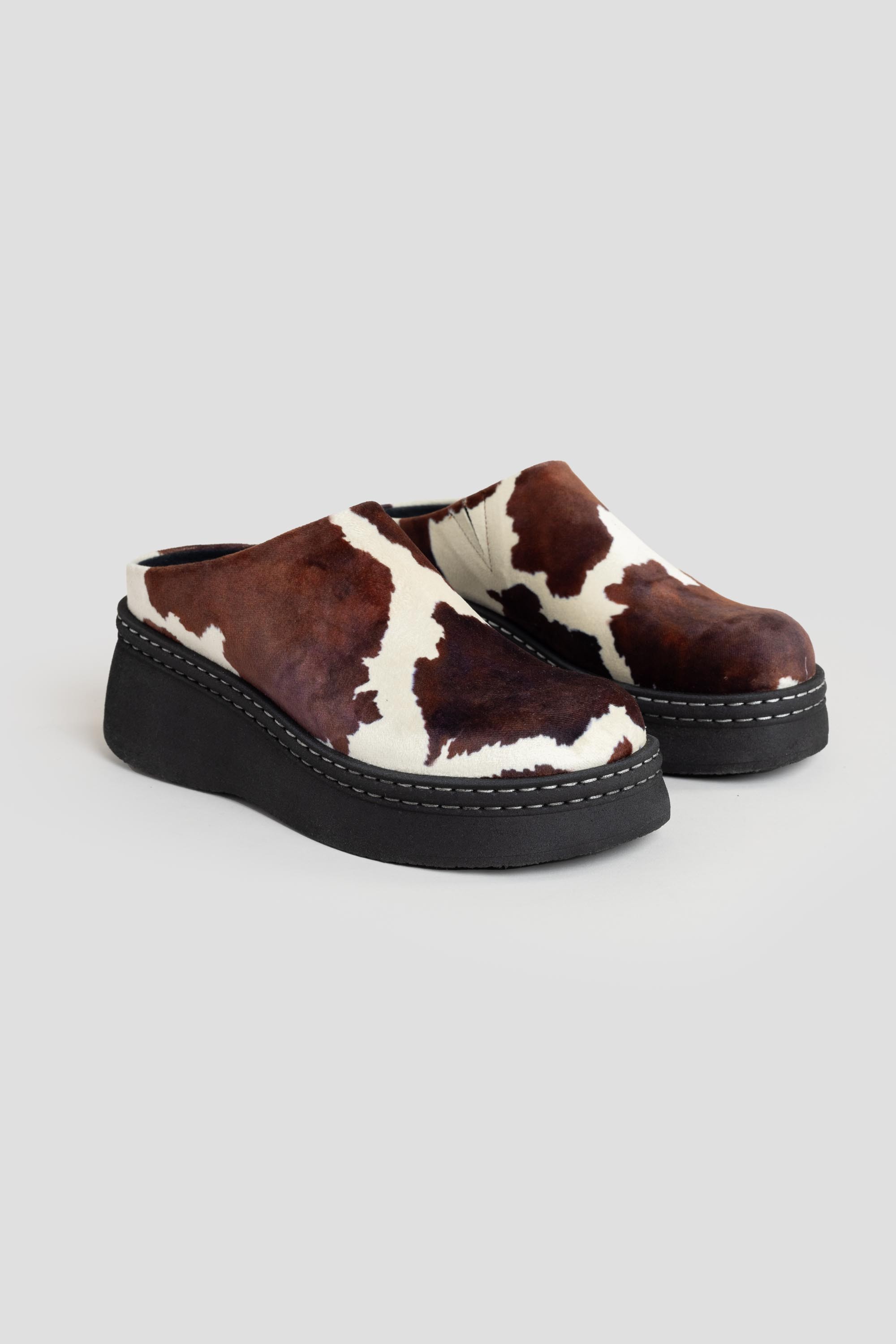 Kristi Mules Cow Print