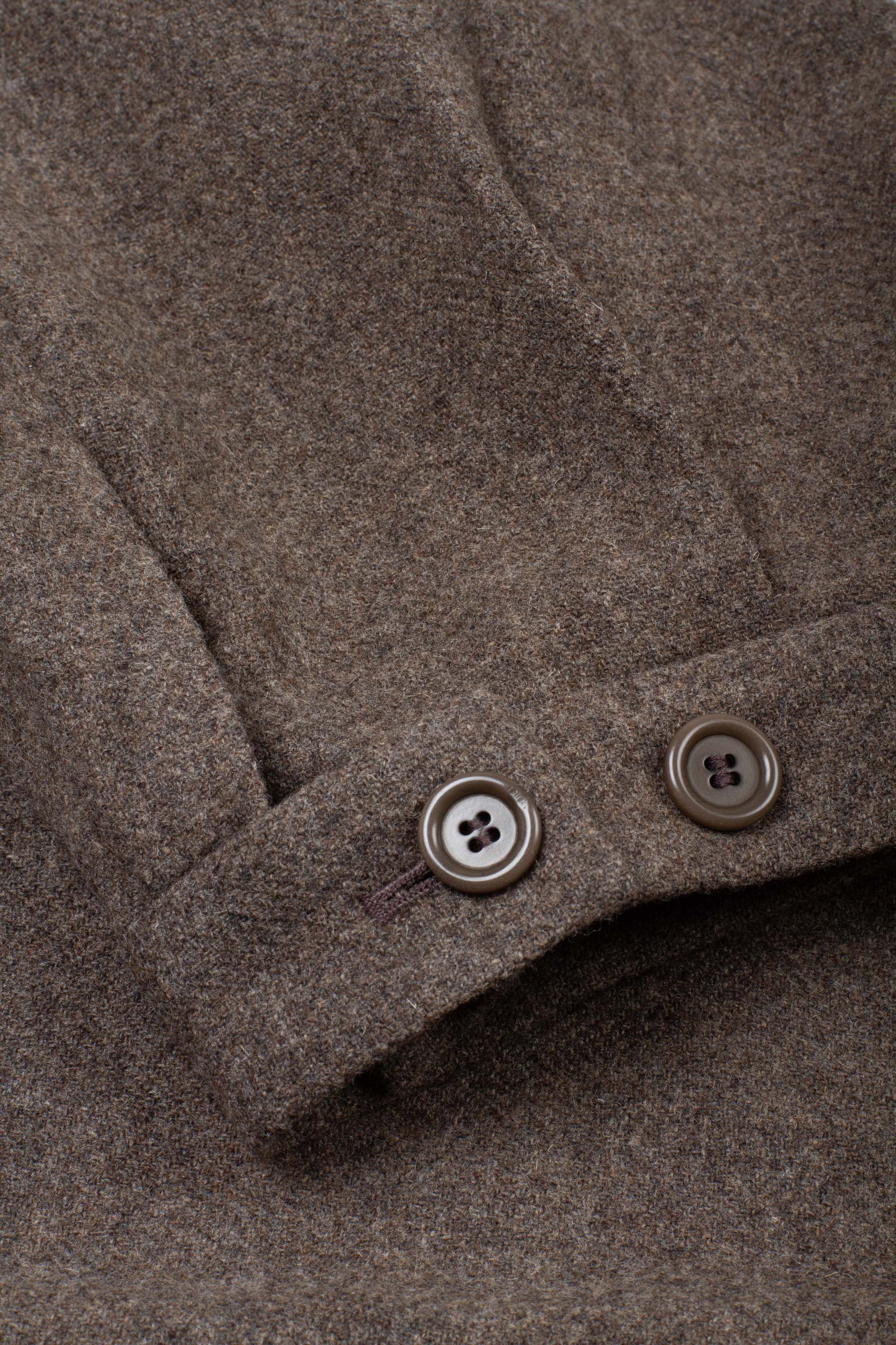 Wool Shirring Pants Light Brown