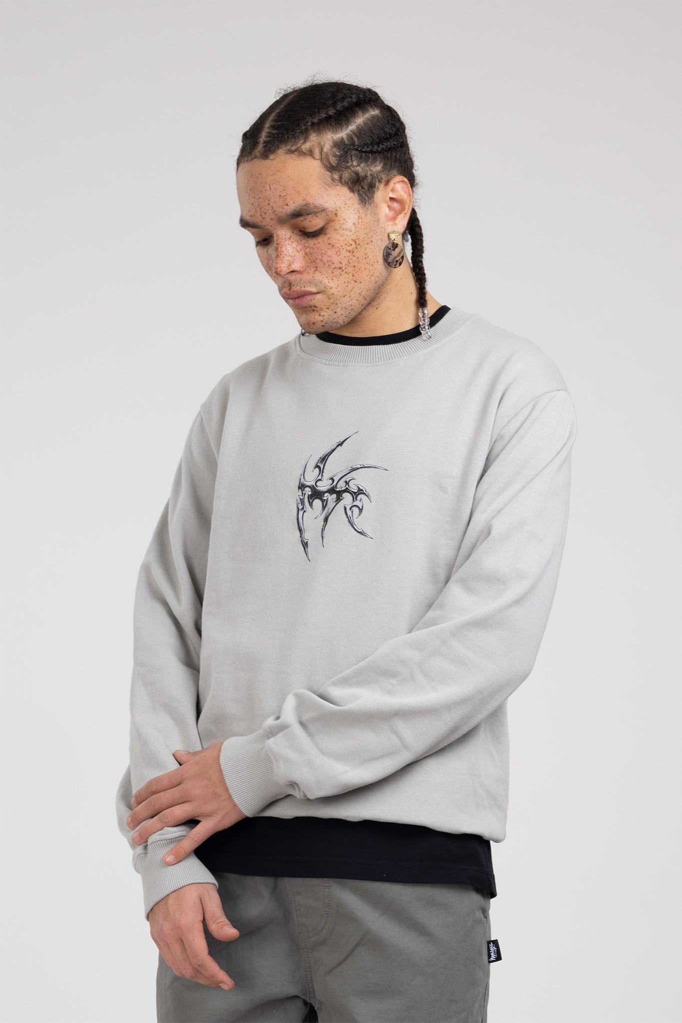 Artwork Crewneck Light Grey