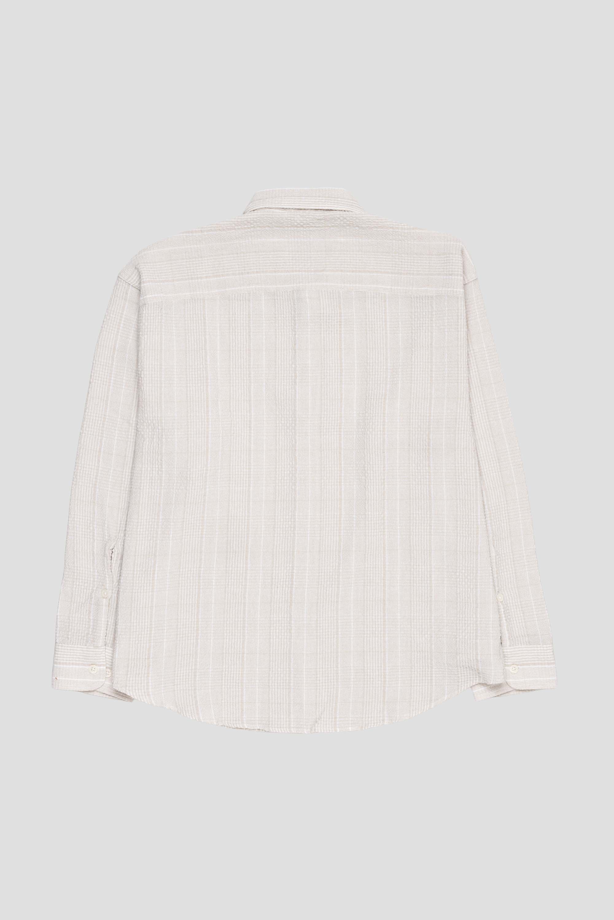 Exact Shirt Dusty Seersucker Check