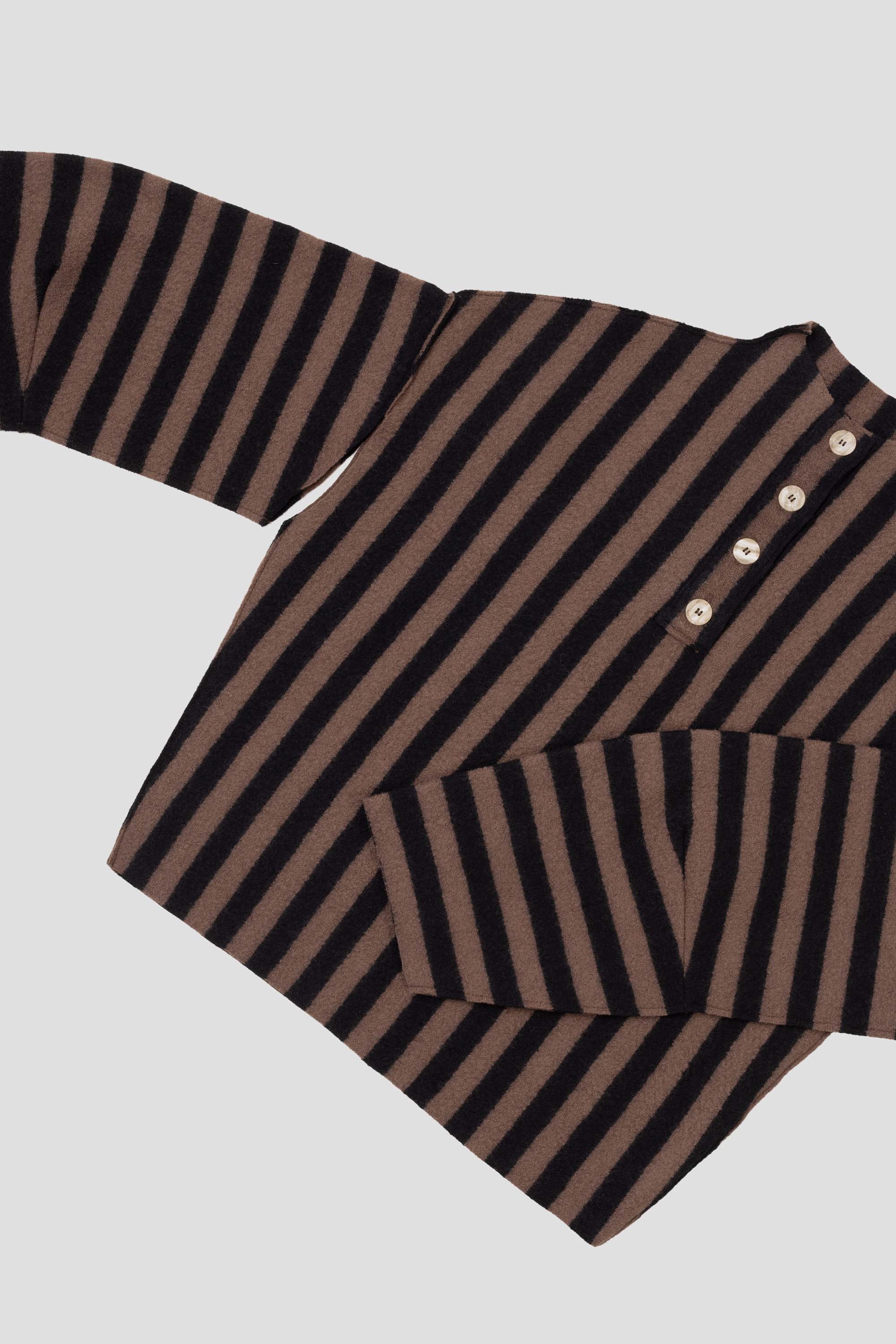 Shikai Polo Sweater Black/Espresso