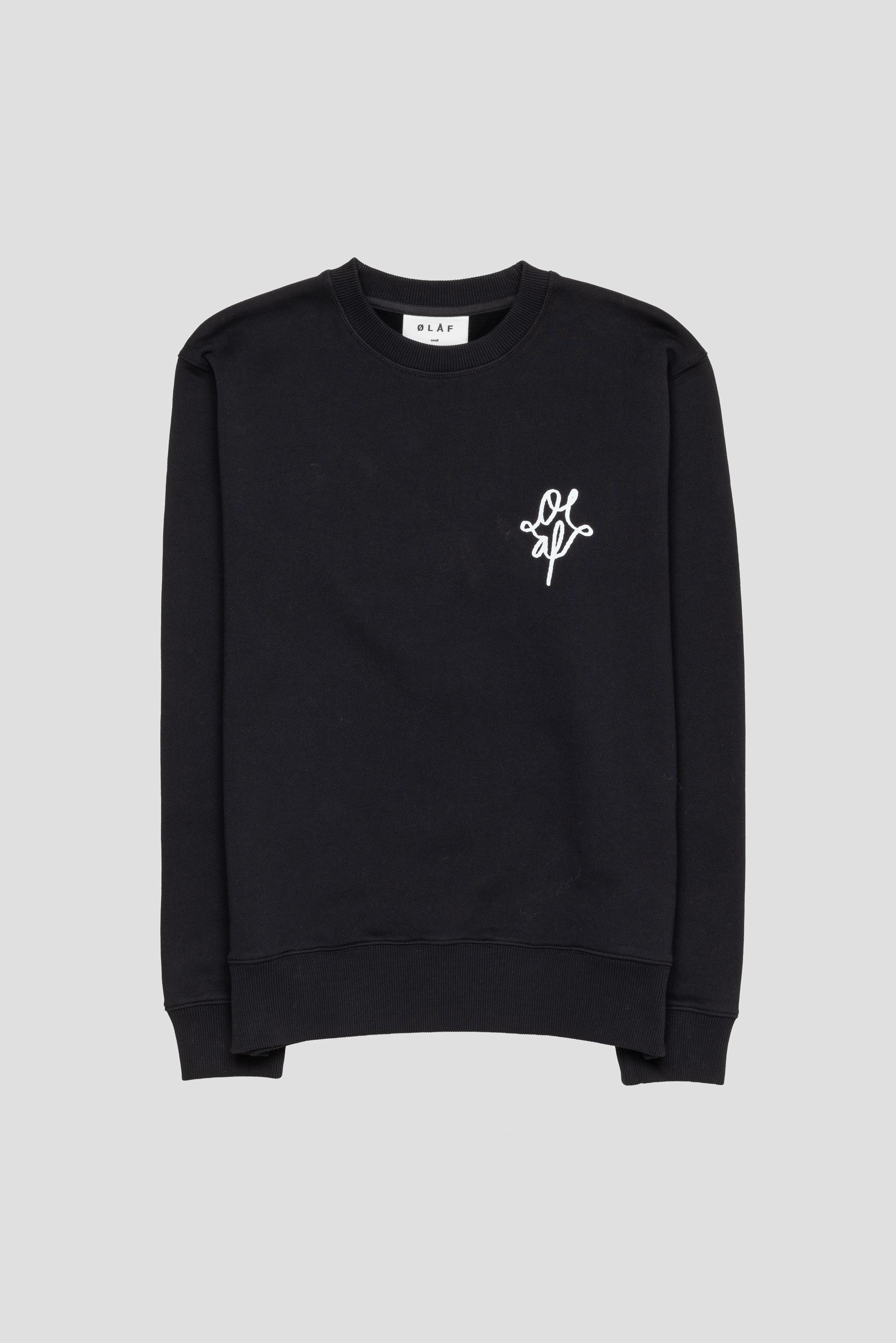 Monogram Graphic Crewneck Black
