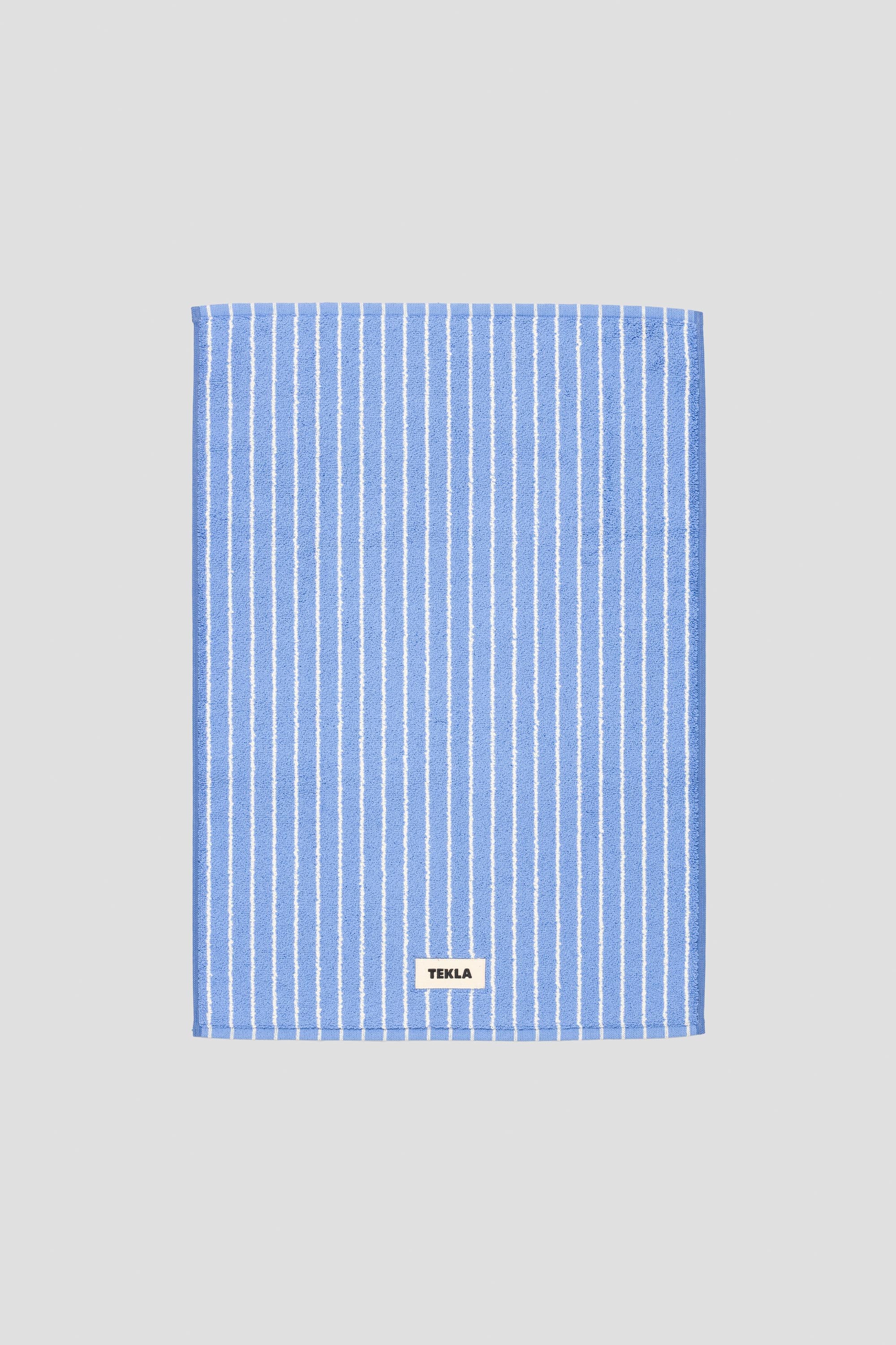 Bath Mat Clear Blue Stripes 70x50