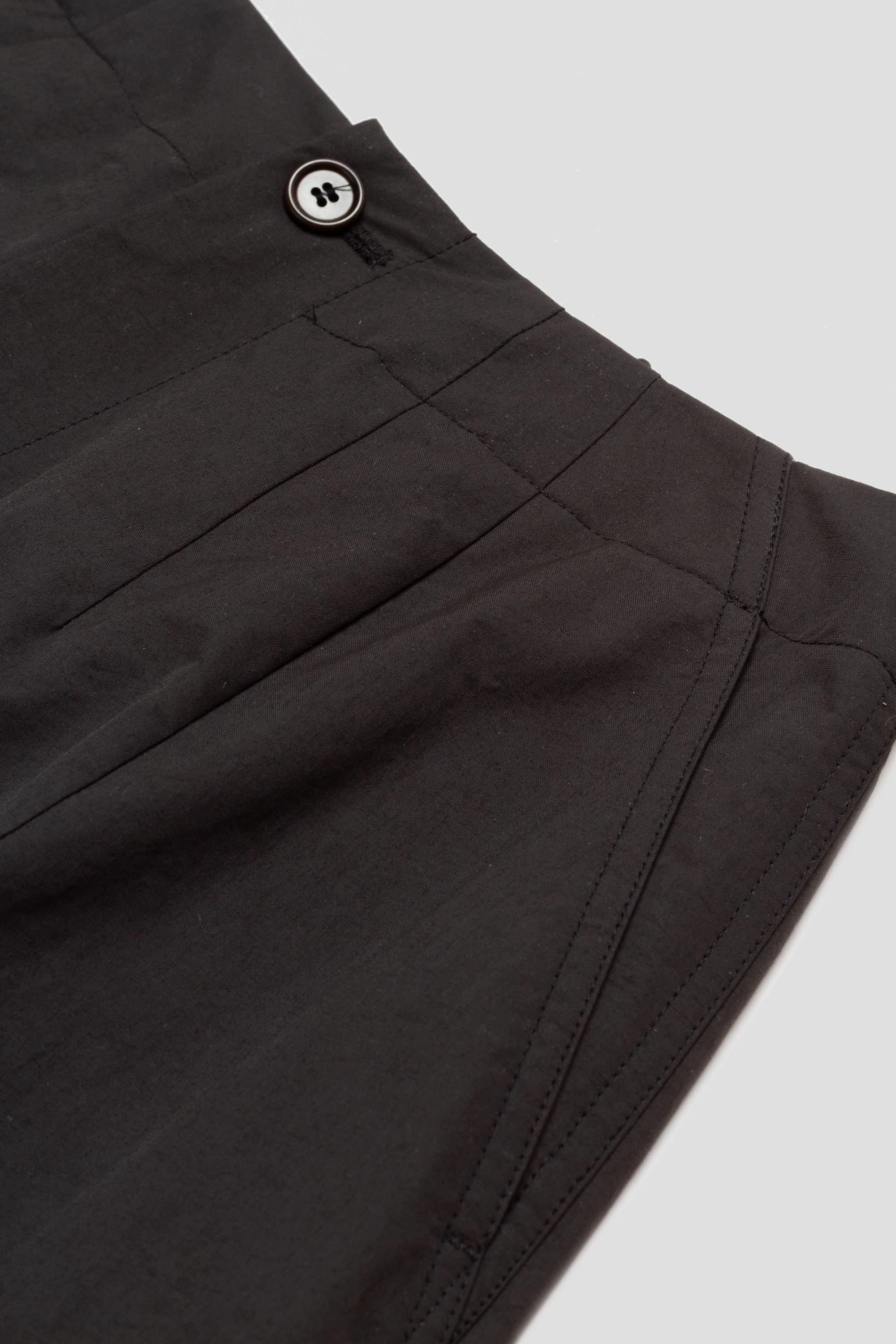 Mens Cotton Nylon Fatigue Pants Black