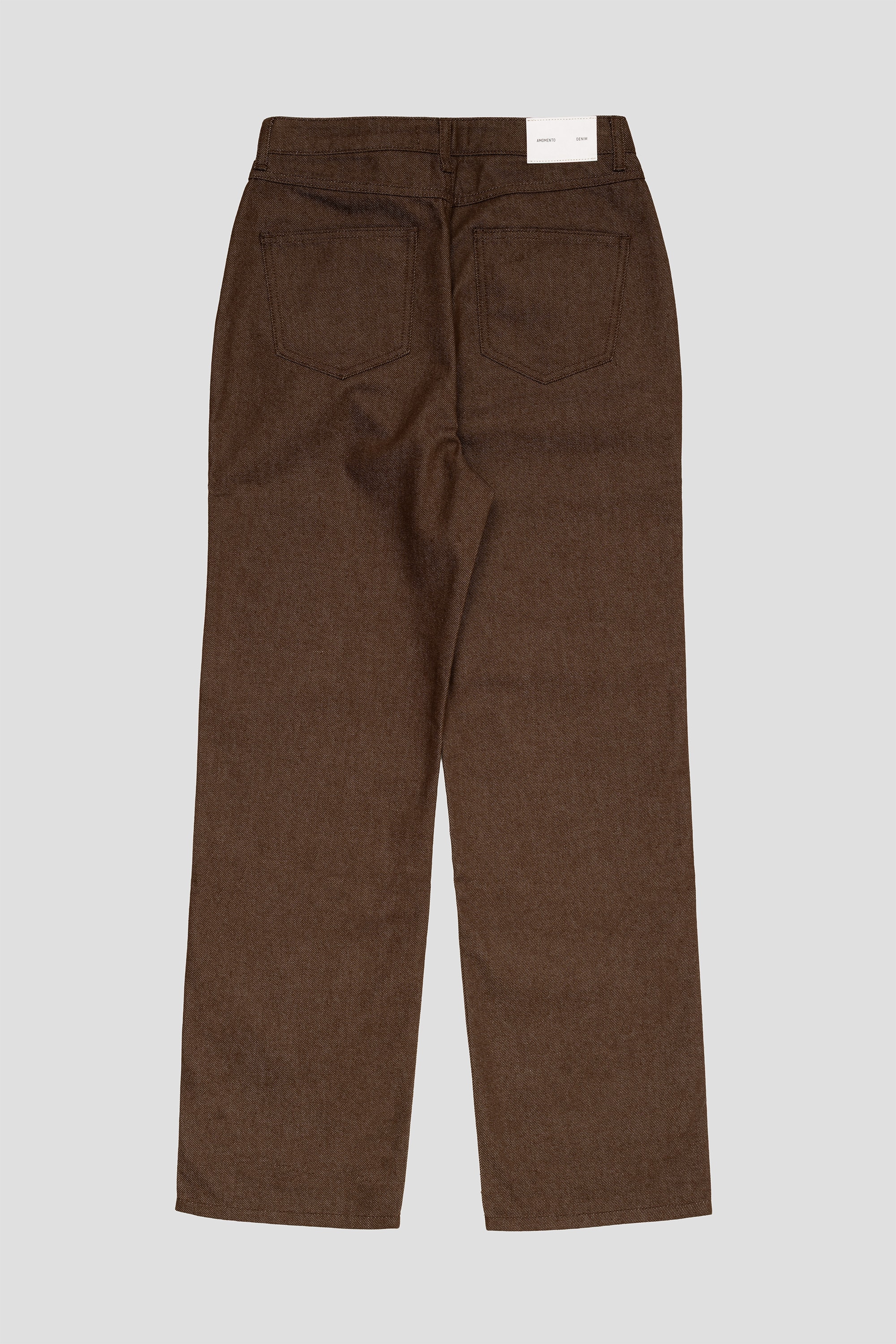 Mens Color Indigo Denim Brown