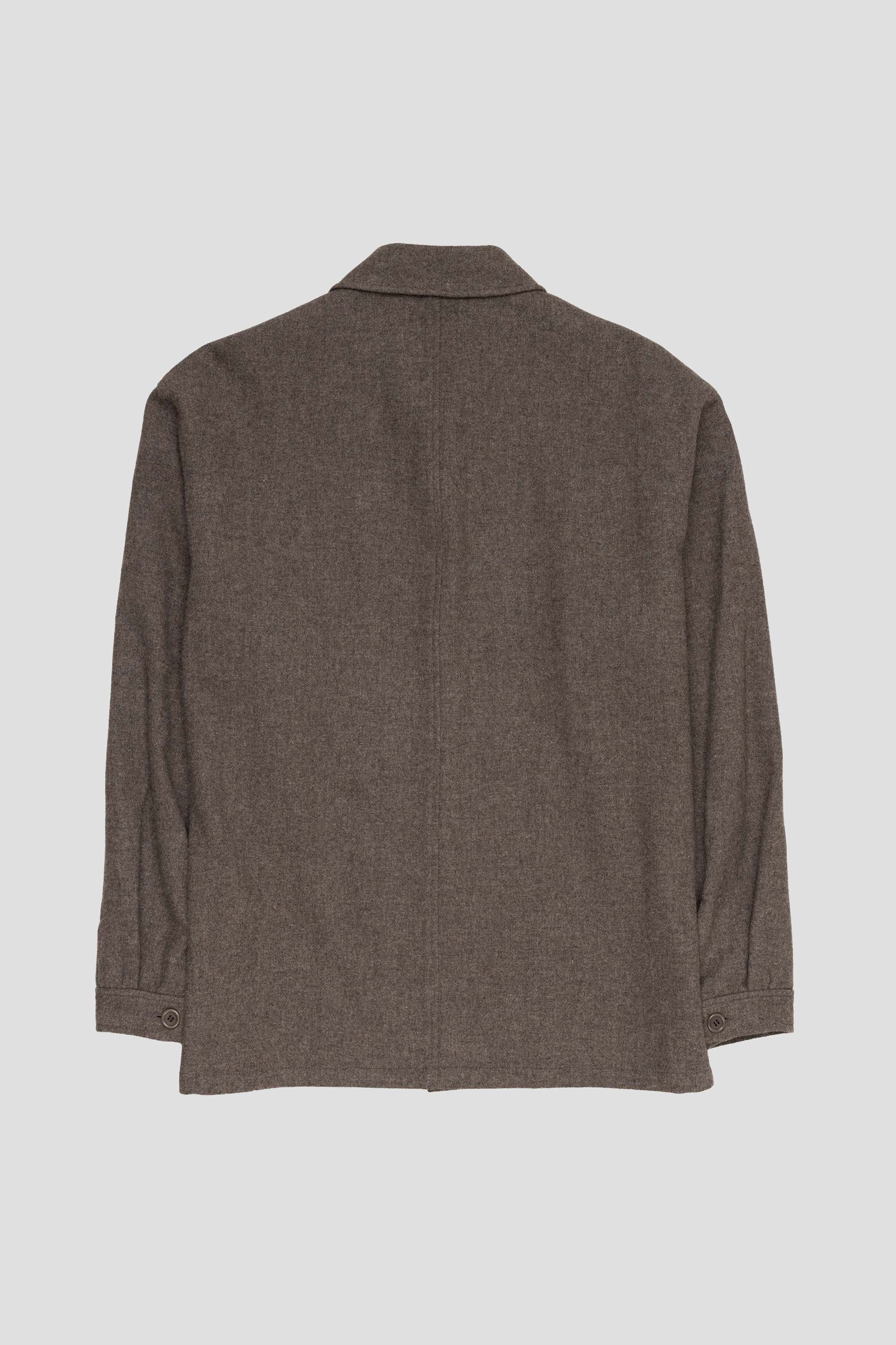 Wool Shirt Light Brown
