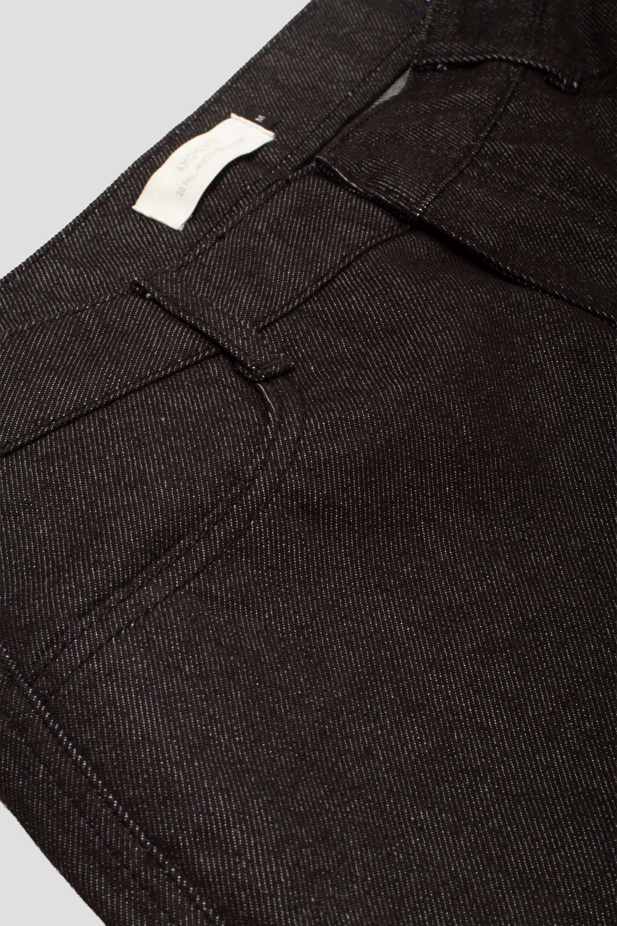 Mens Color Indigo Denim Black