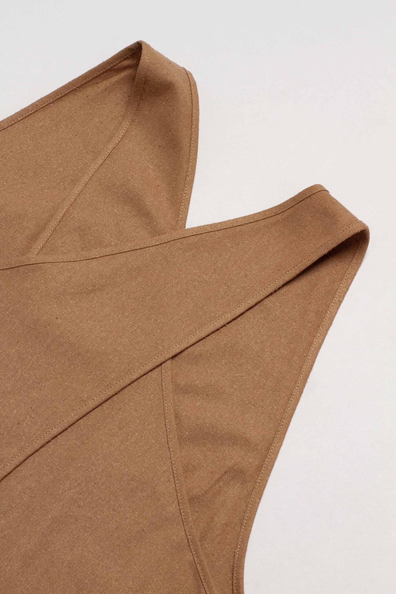 Apron Top Bath Brown