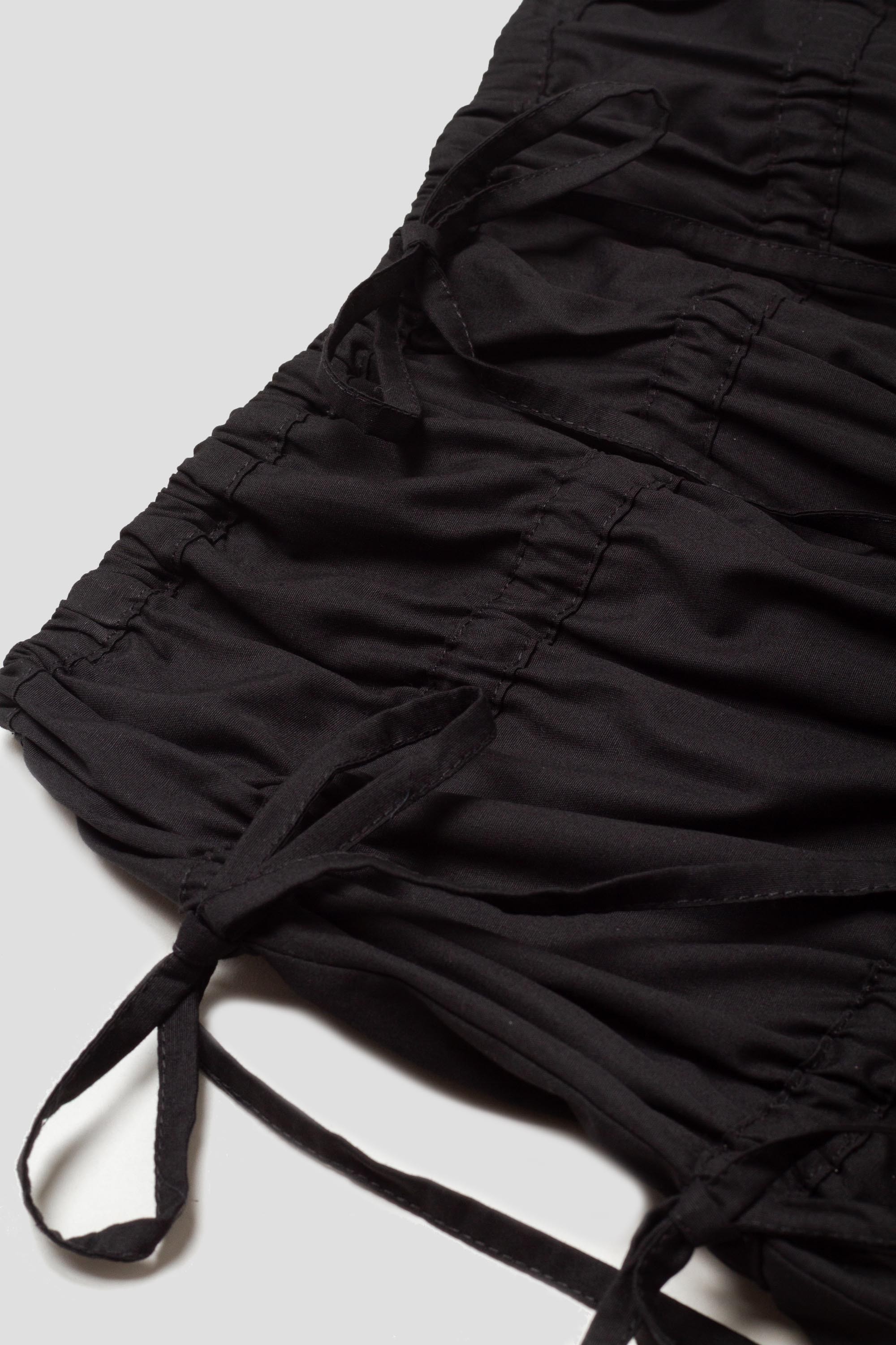 Ruched Skirt Black