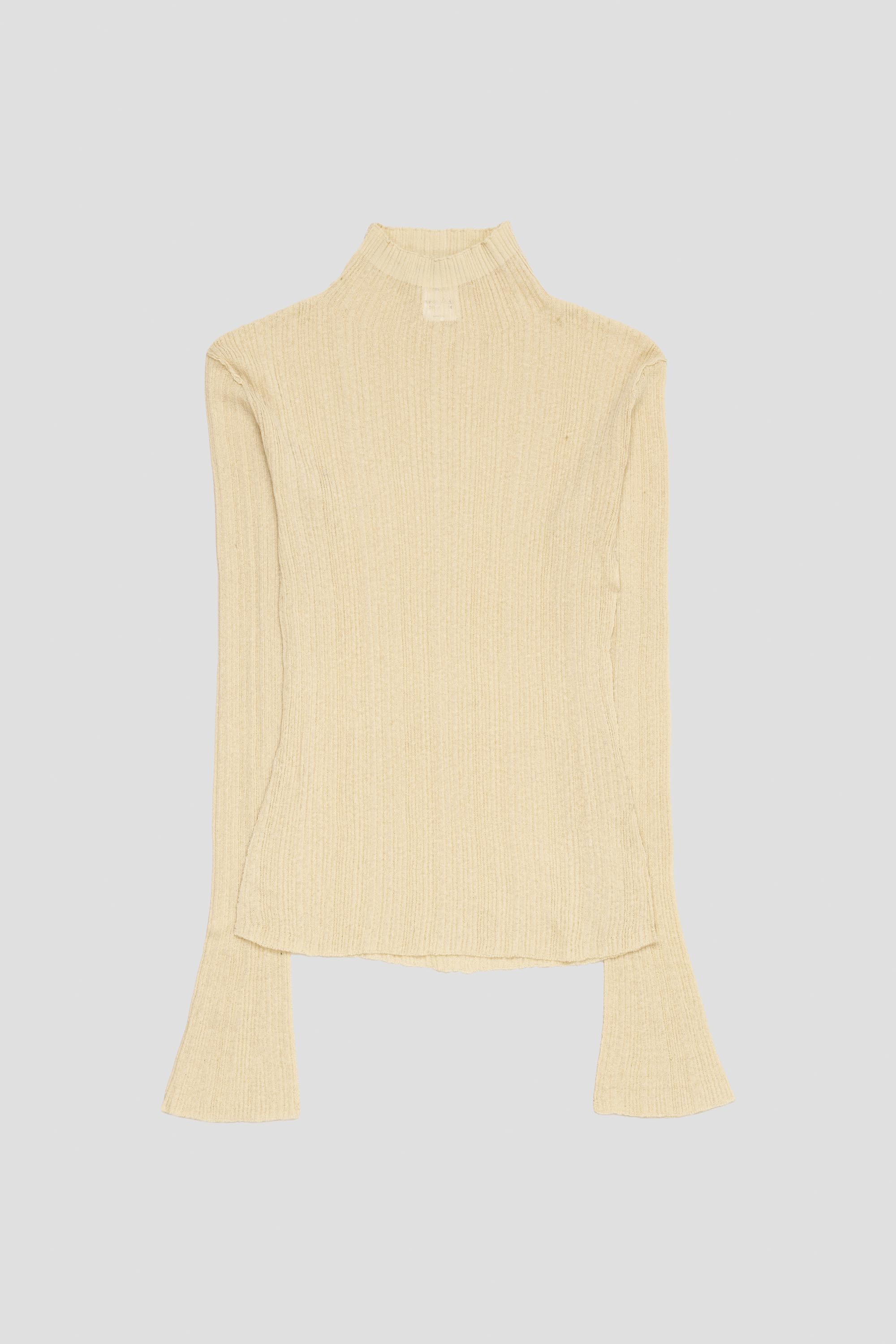 Peek Top Pistachio Cream Airy Linen