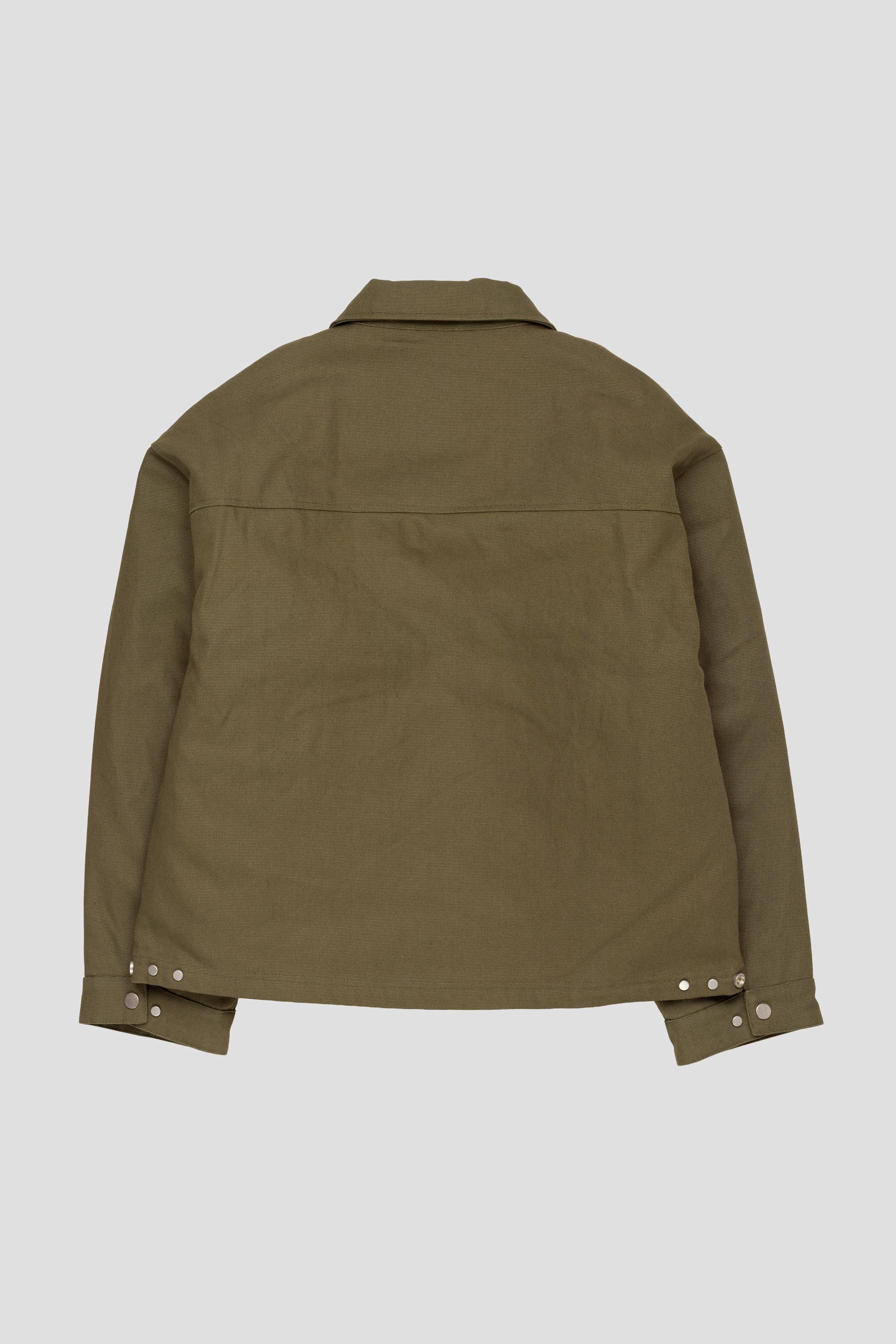 Inclined Pocket Jacket Green
