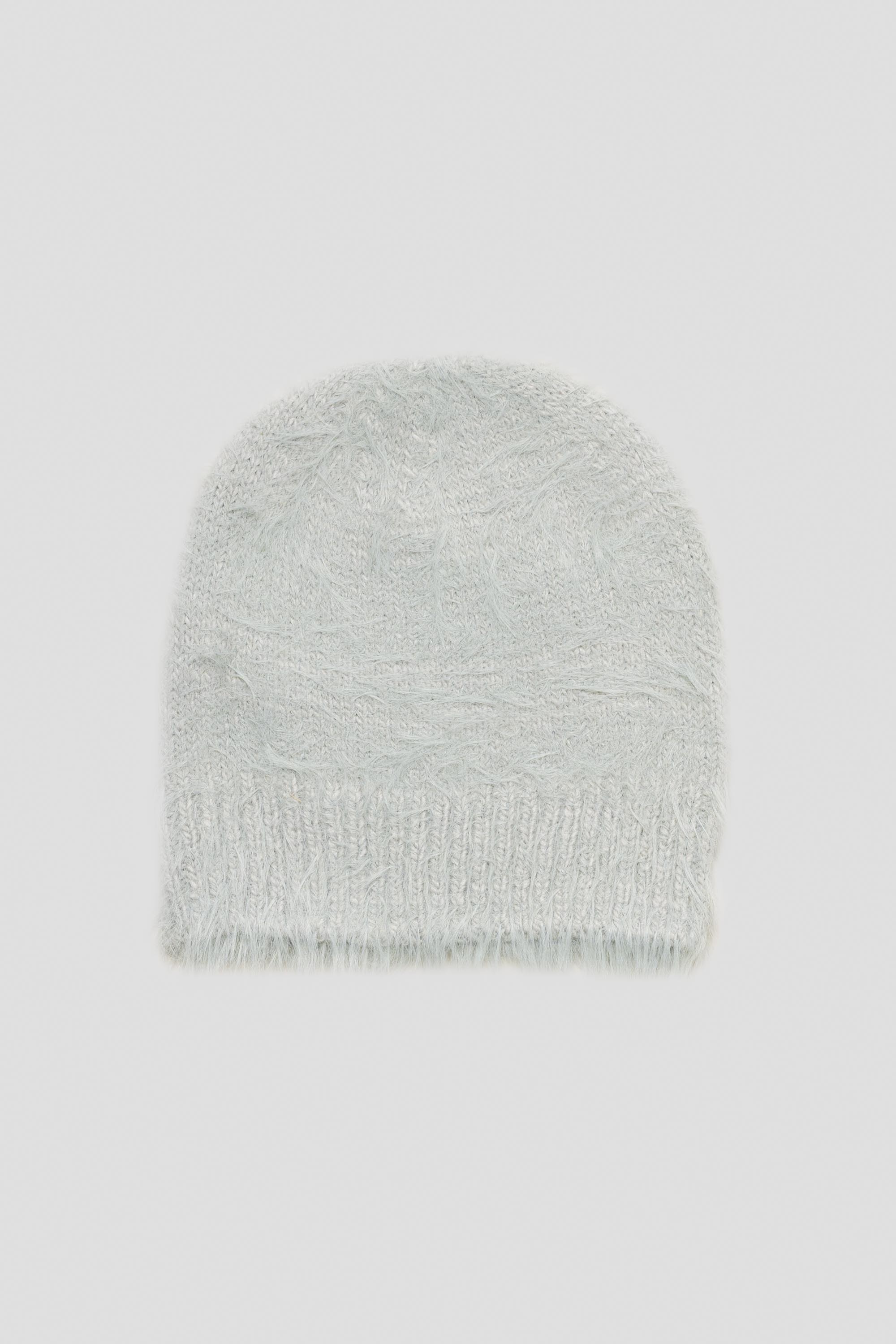 Shaggy Knit Beanie Light Mint