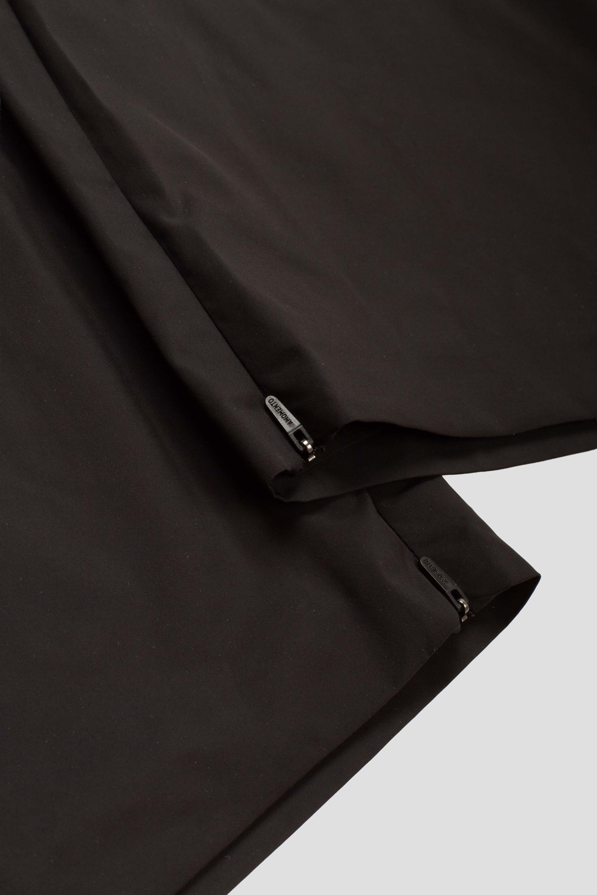 Taffeta Curved Leg Pants Black