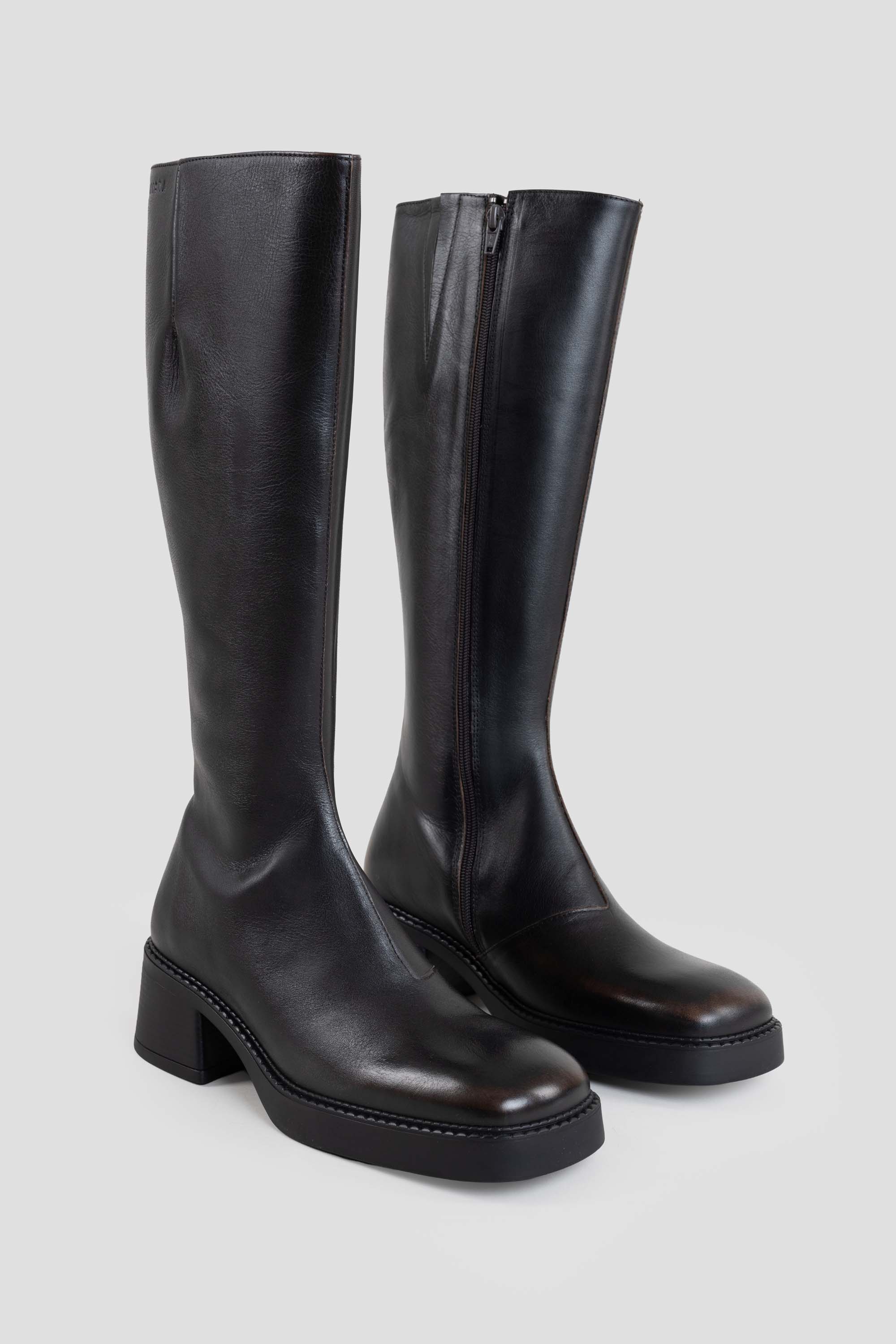 Yumi Boots Brushed Brown