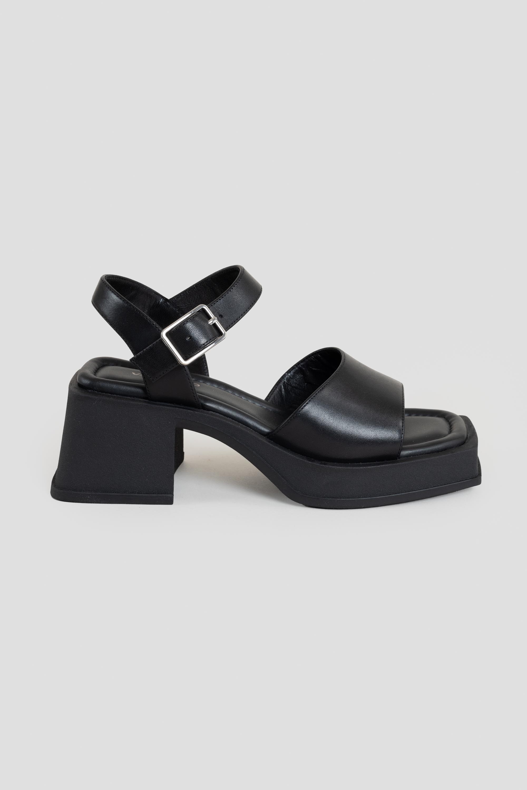 Hennie Heeled Sandals Black