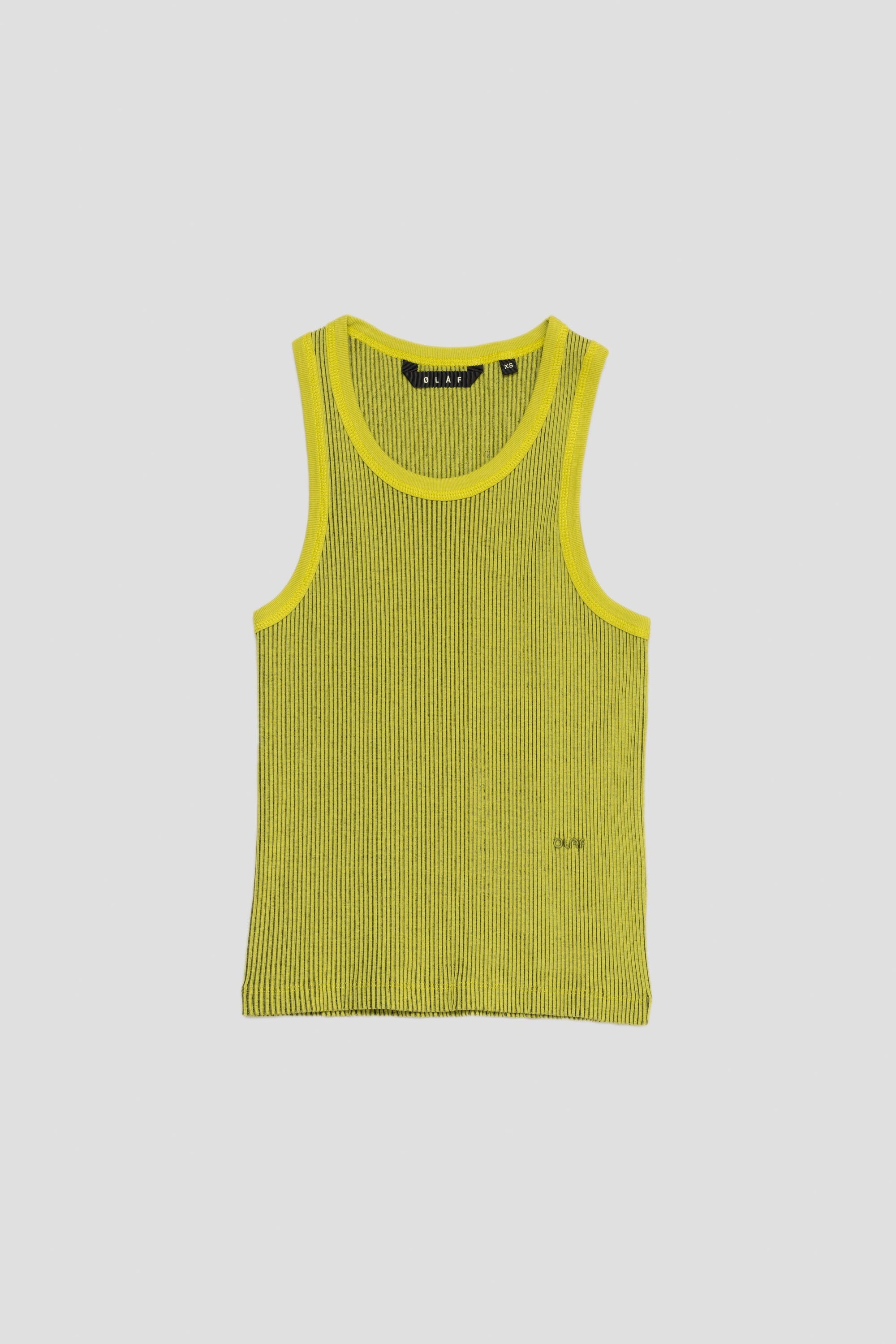 Women's Retro Logo Ribbed Tank Top Pear