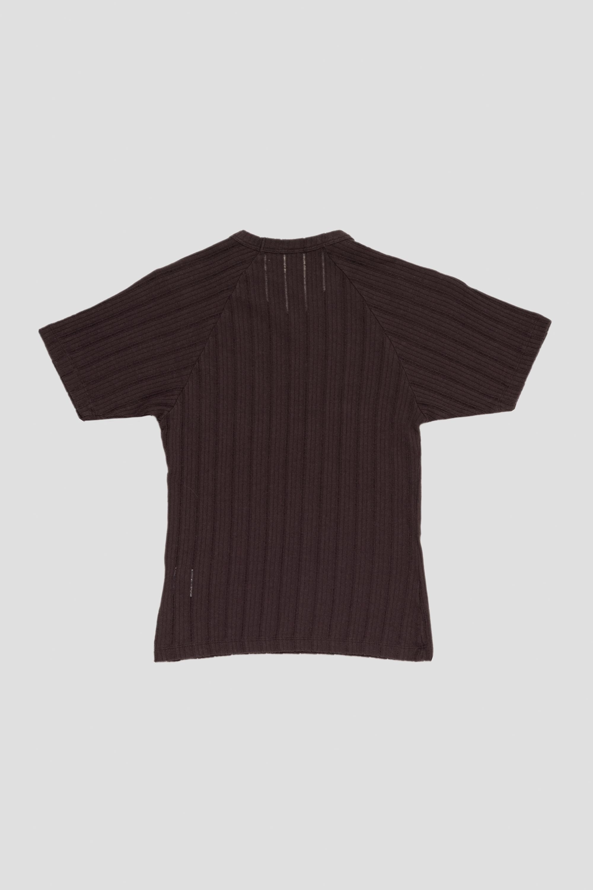 Women's Raglan Tee Brown Rib