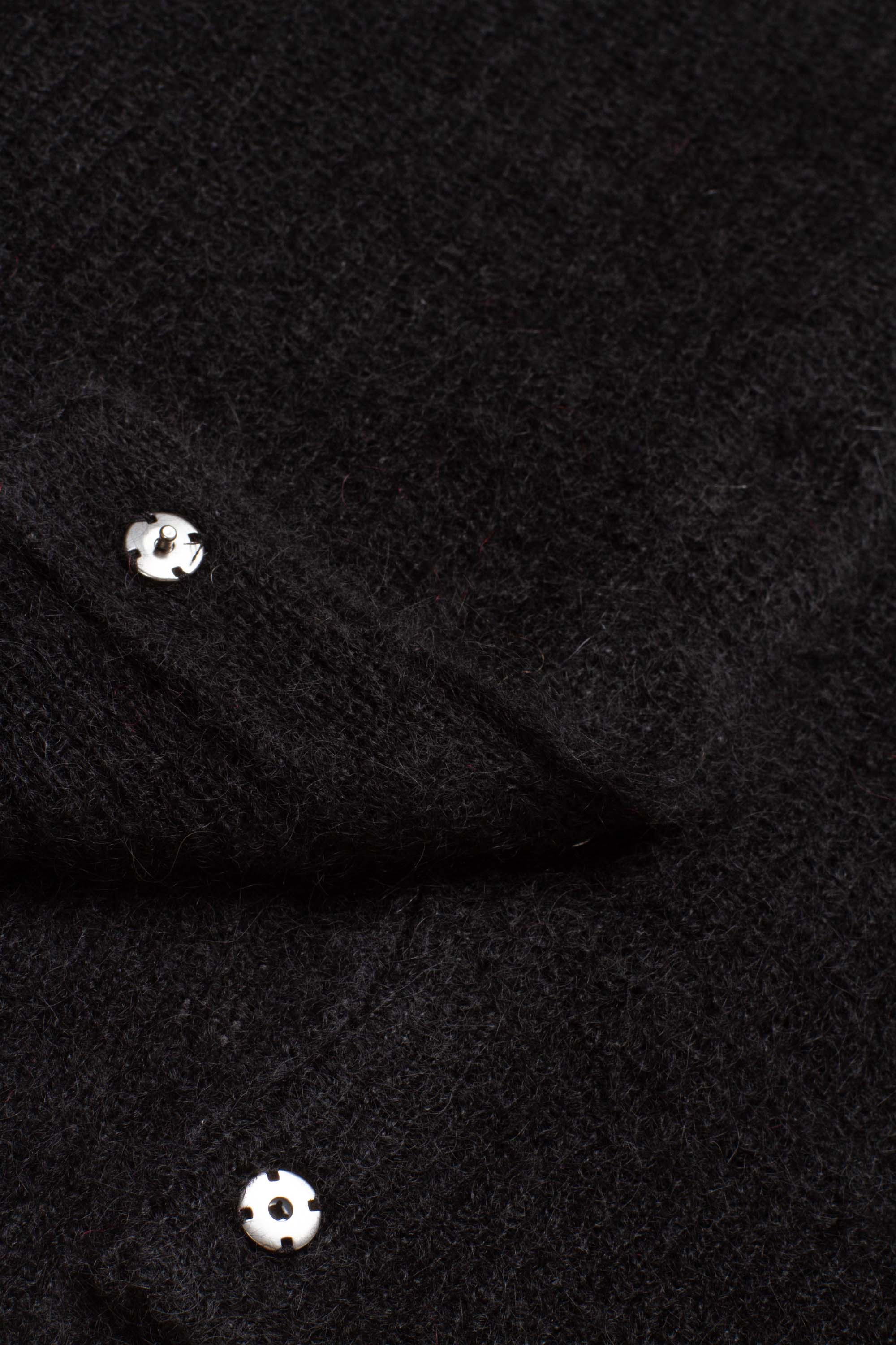 Round Neck Sheer Cardigan Black