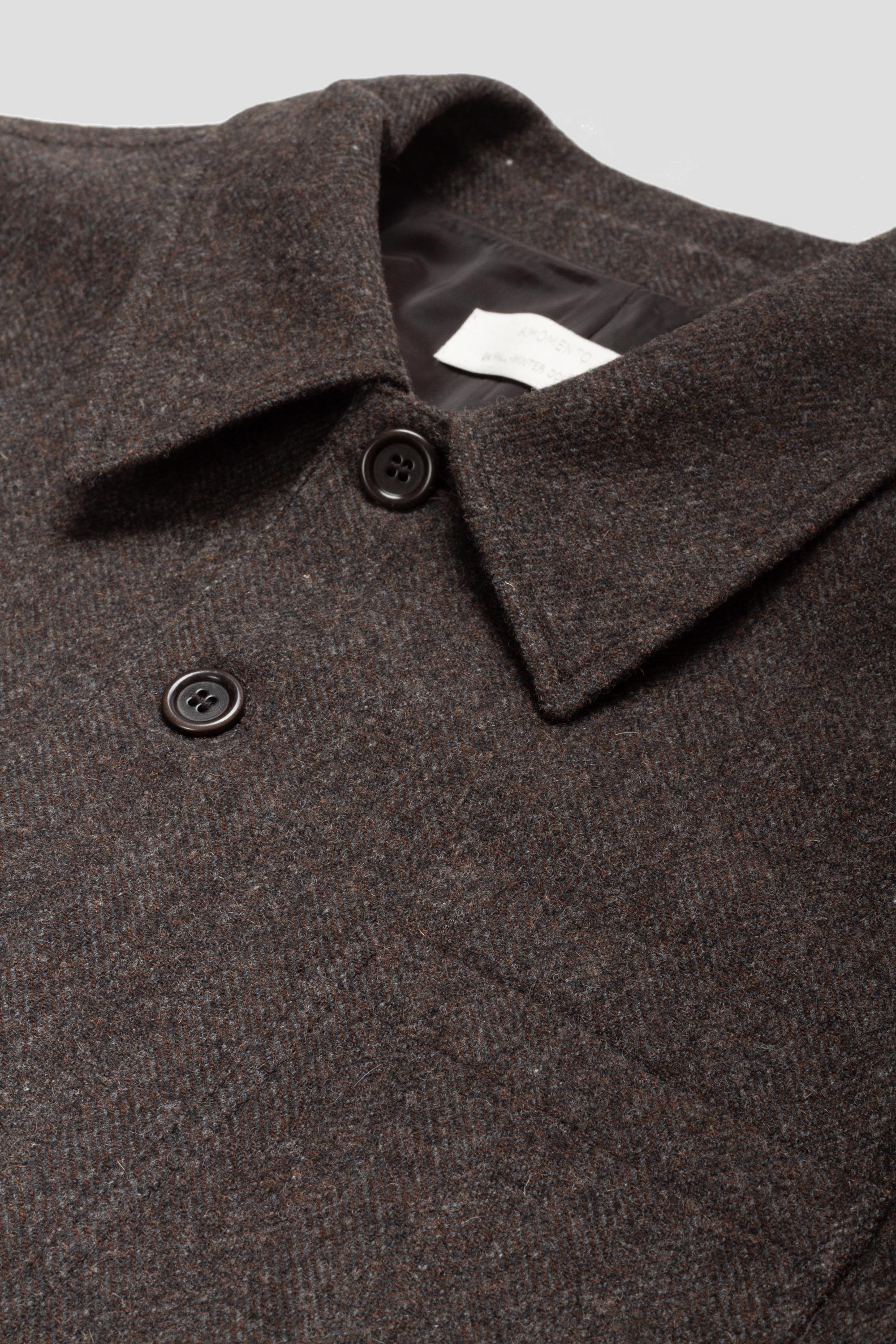 Wool Shirt Dark Brown