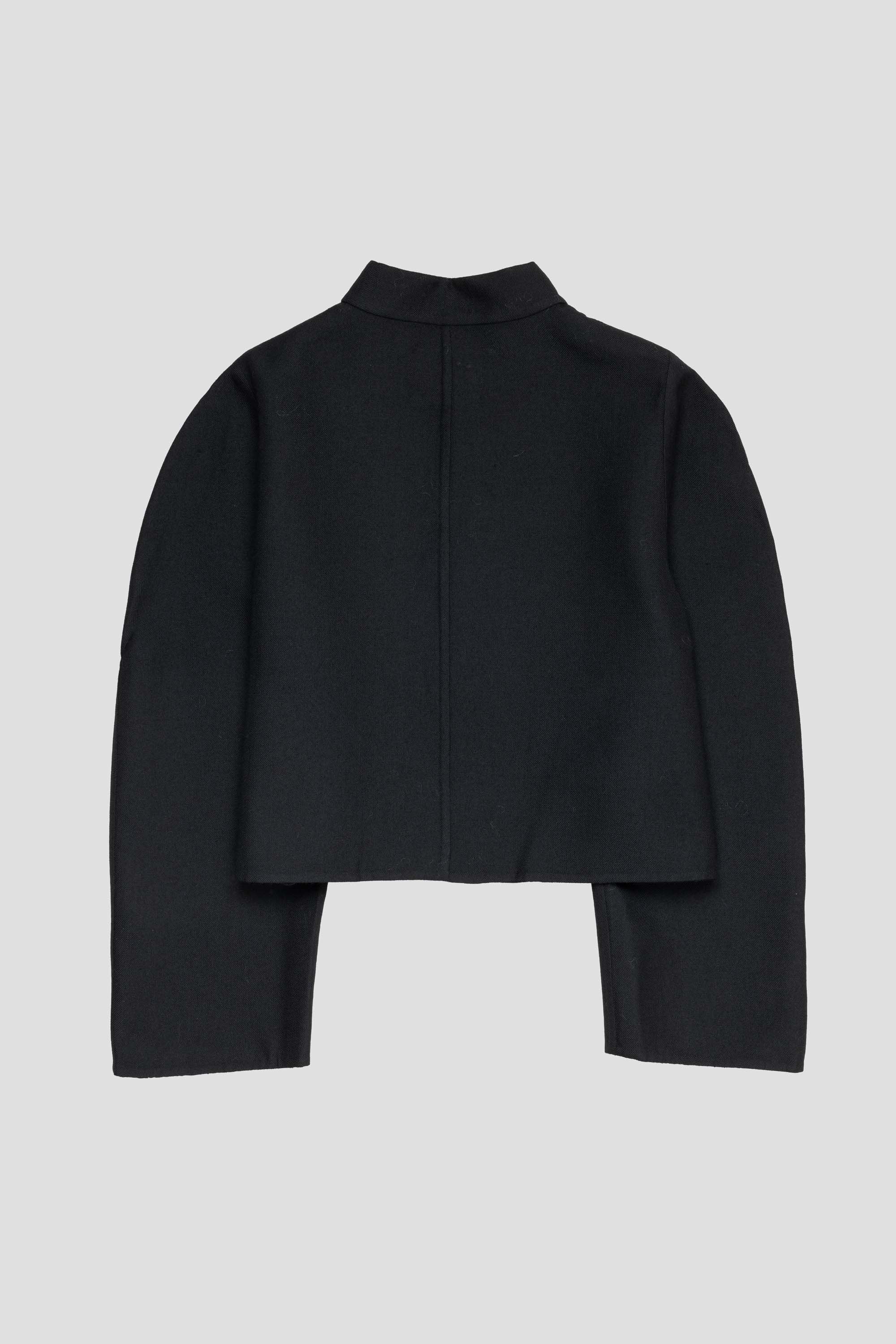 Handmade Raglan Crop Jacket Black