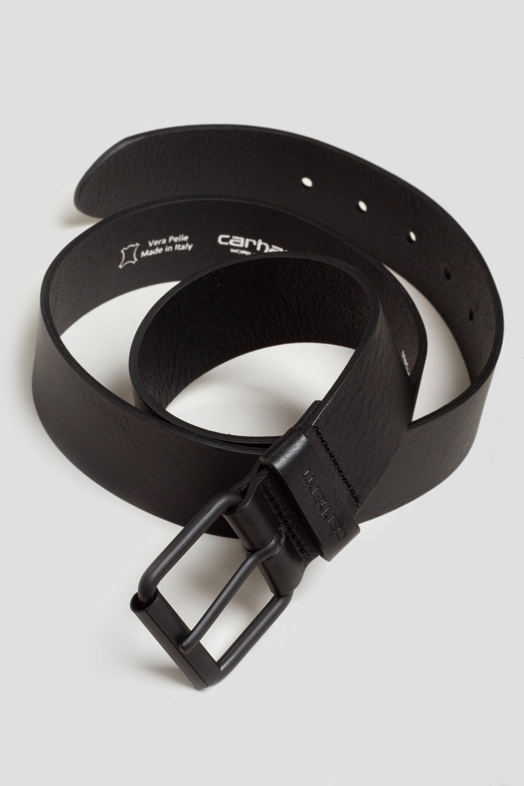 Script Belt Leather Black