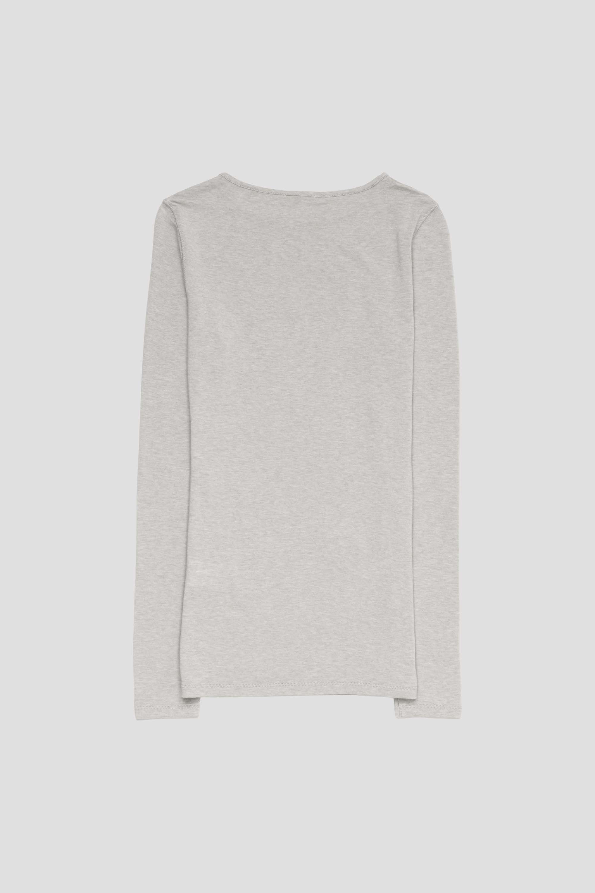 Round T-Shirt Light Grey