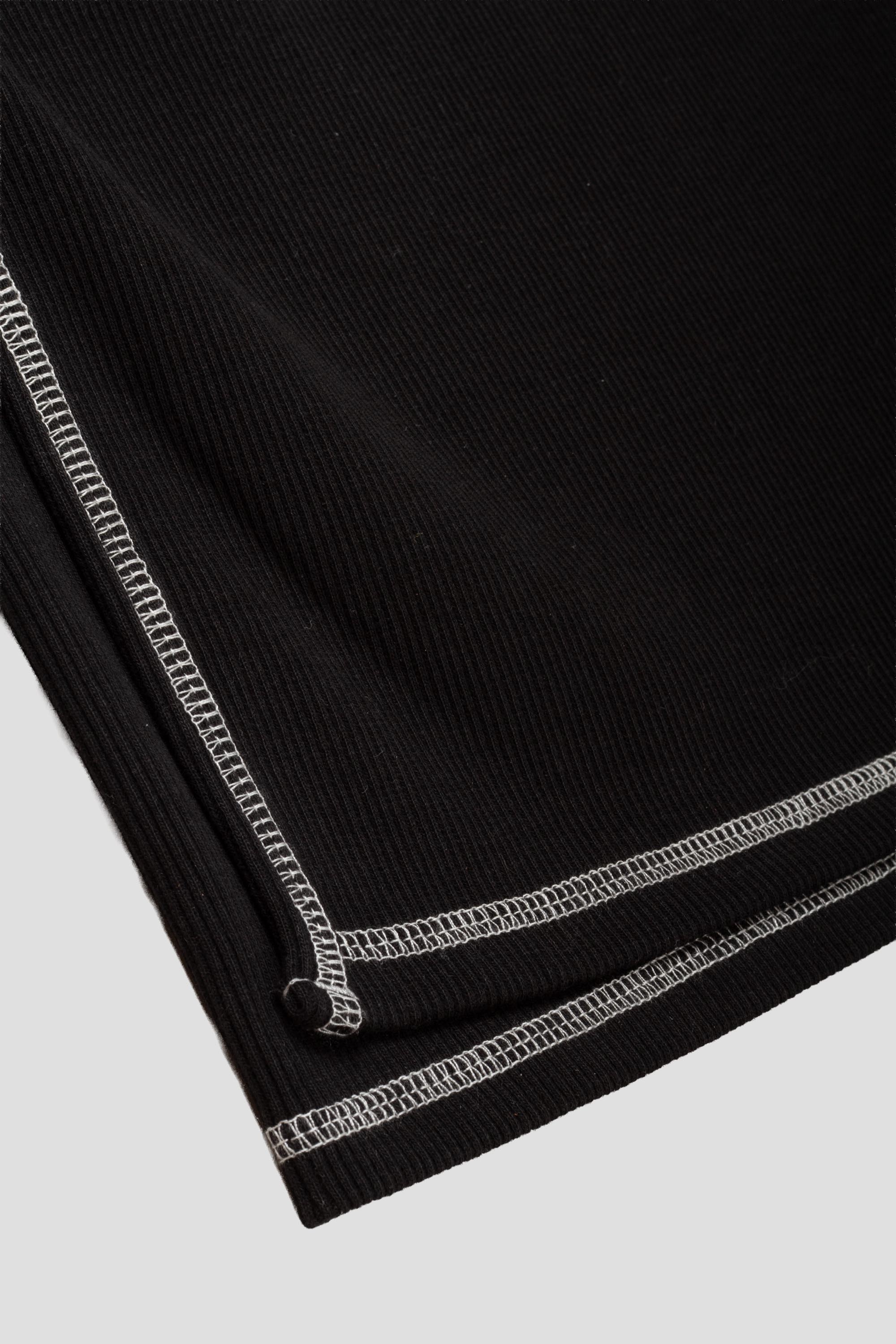 Brig Skirt Cotton Rib Black