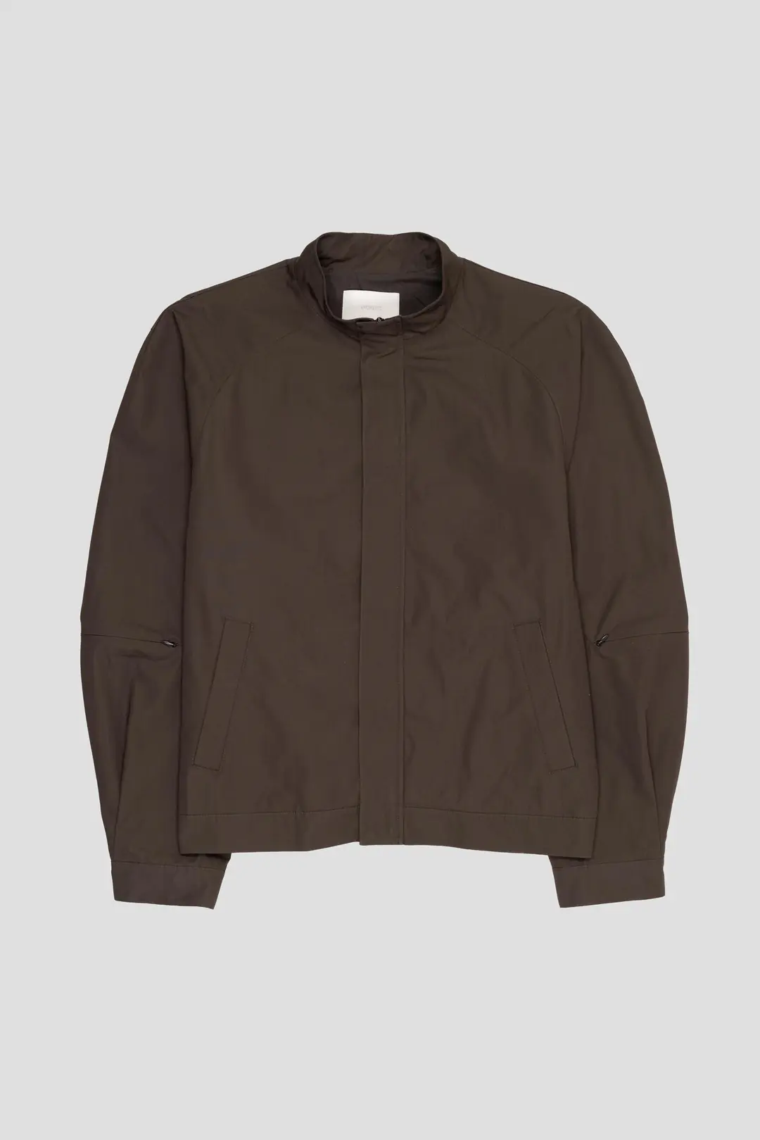 AmomentoRaglan Cotton Zip Jumper Brown