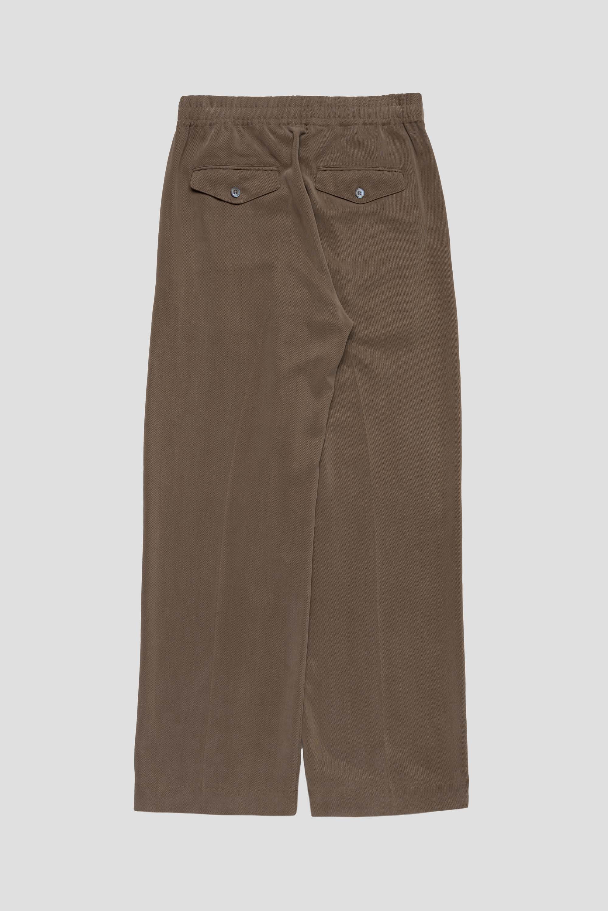 Wind Elastic Trousers Mud Brown