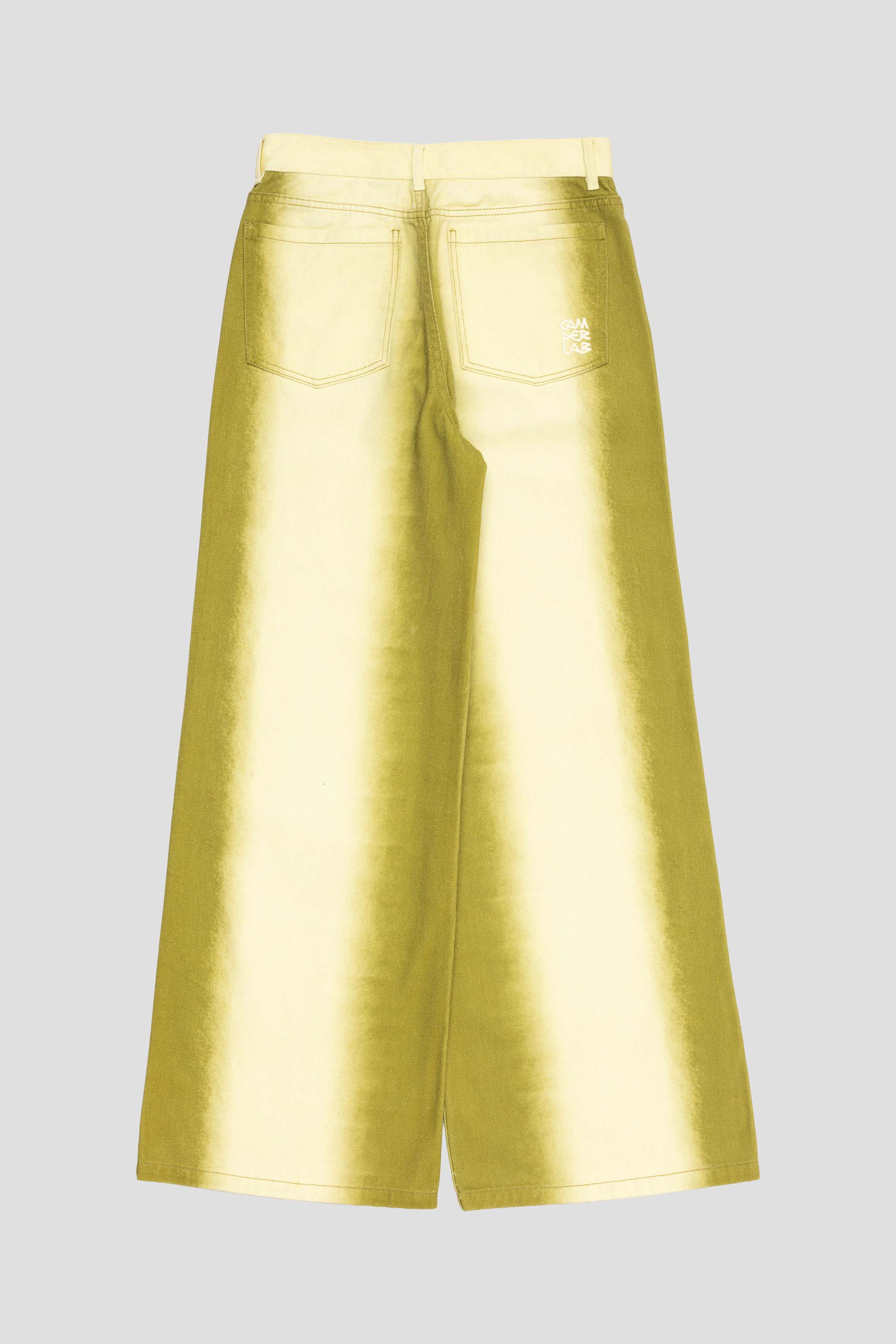 Sprayed Boot Cut Jeans Green