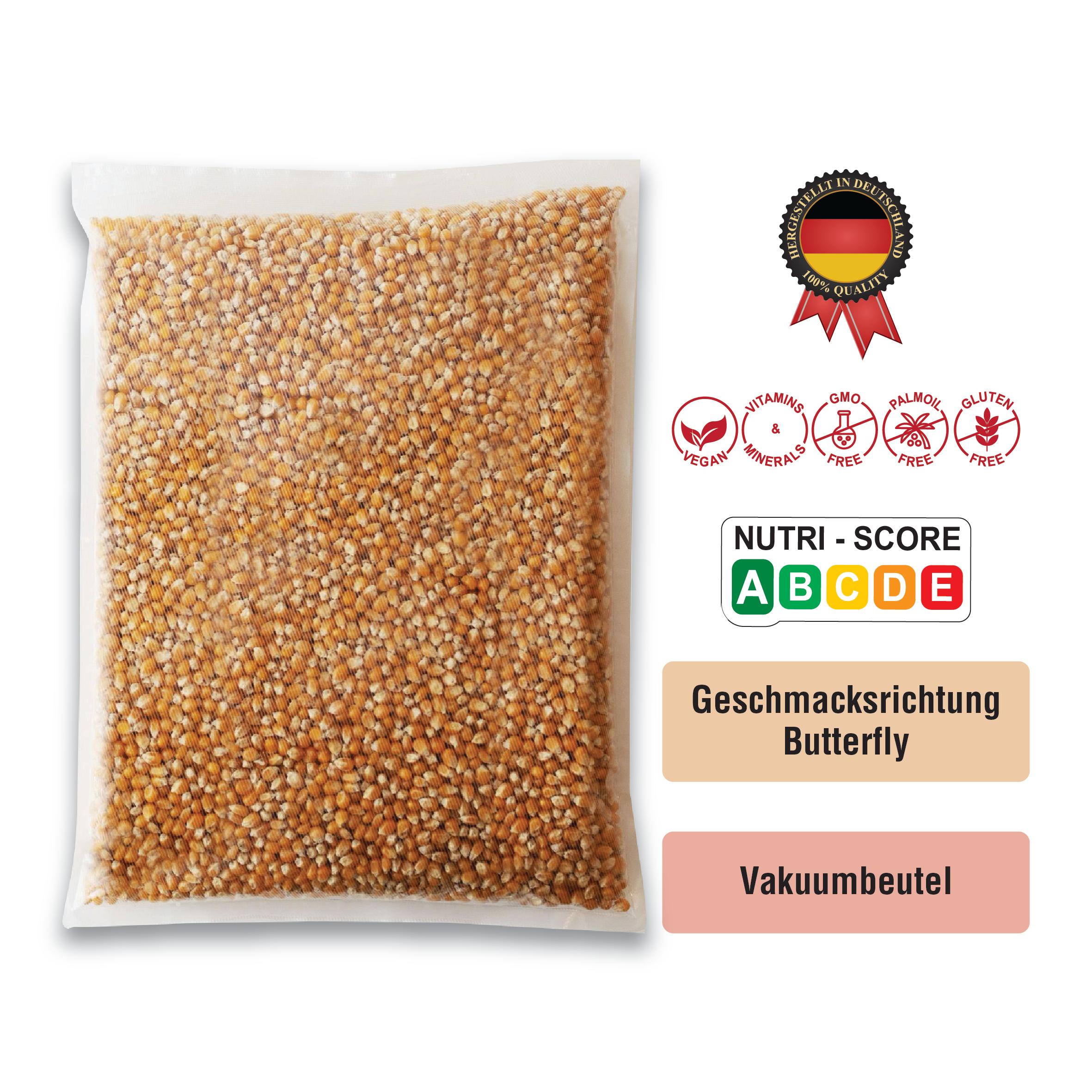 Butterfly Popcornmais Geschmacksneutral aus Deutschland (4,50€ inkl. 7% MwSt./kg)