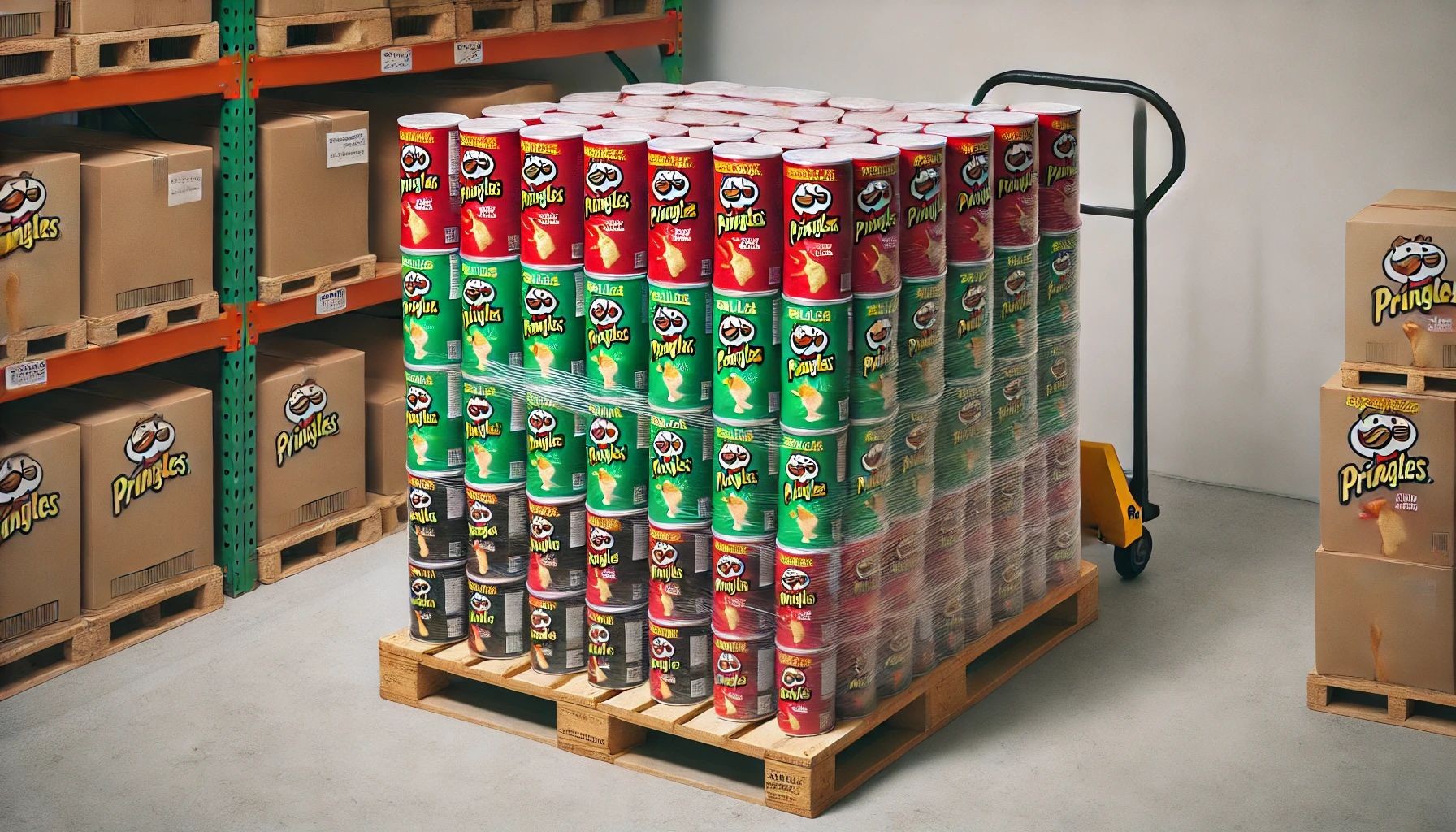 Pringles Mix Palette 1728 Dosen, 4 Sorten à 432 Dosen (0,69€ inkl. 7% MwSt. / Stück) - Auf Anfrage. Jede Dose enthält 40 Gramm Pringles.