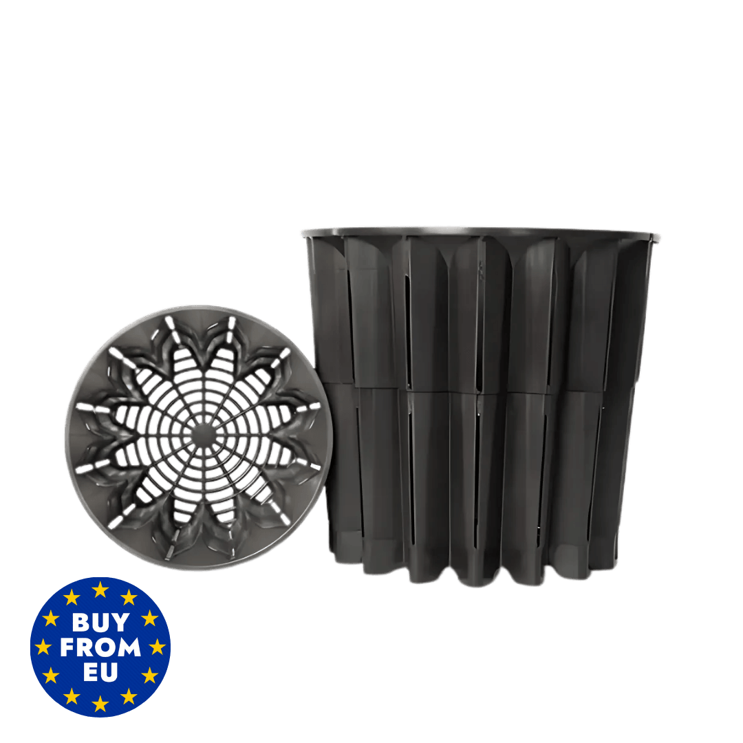 Roothus Anti-Spiral Pflanztopf für Cannabis | 1 L & 3 L Varianten 