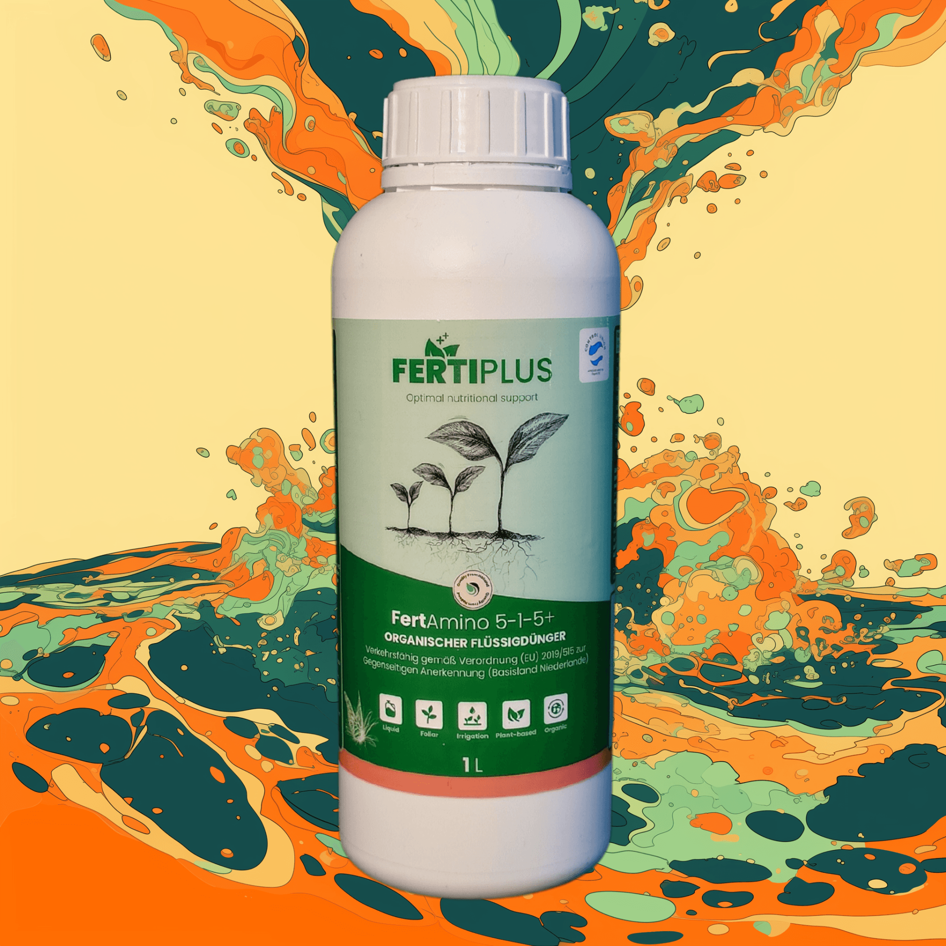 Fertiplus Liquid 5-1-5+ - organischer bio Dünger mit Aminosäuren