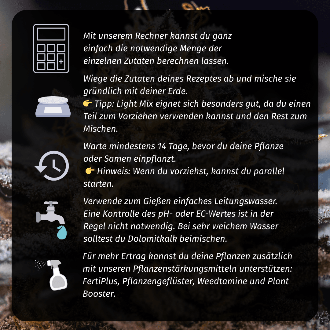 Magic Soil Bundle – Magic Soil zum Selbermischen (aktuell mit Root Magic Ersatz!) für bis zu 180 L Erde